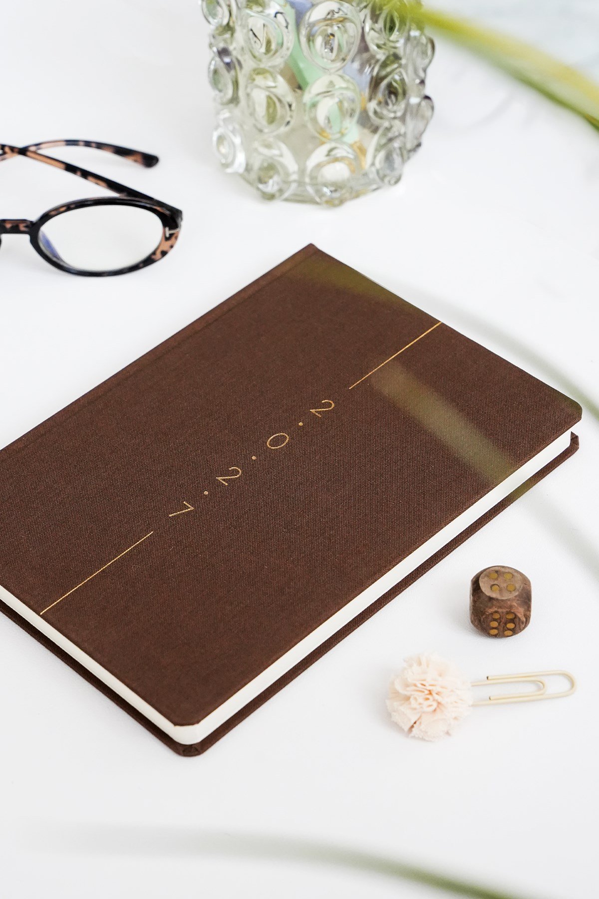 Matt Notebook 2027 Yılı A5 Keten Haftalık Ajanda 15x21 cm - 12 Aylık Kahverengi