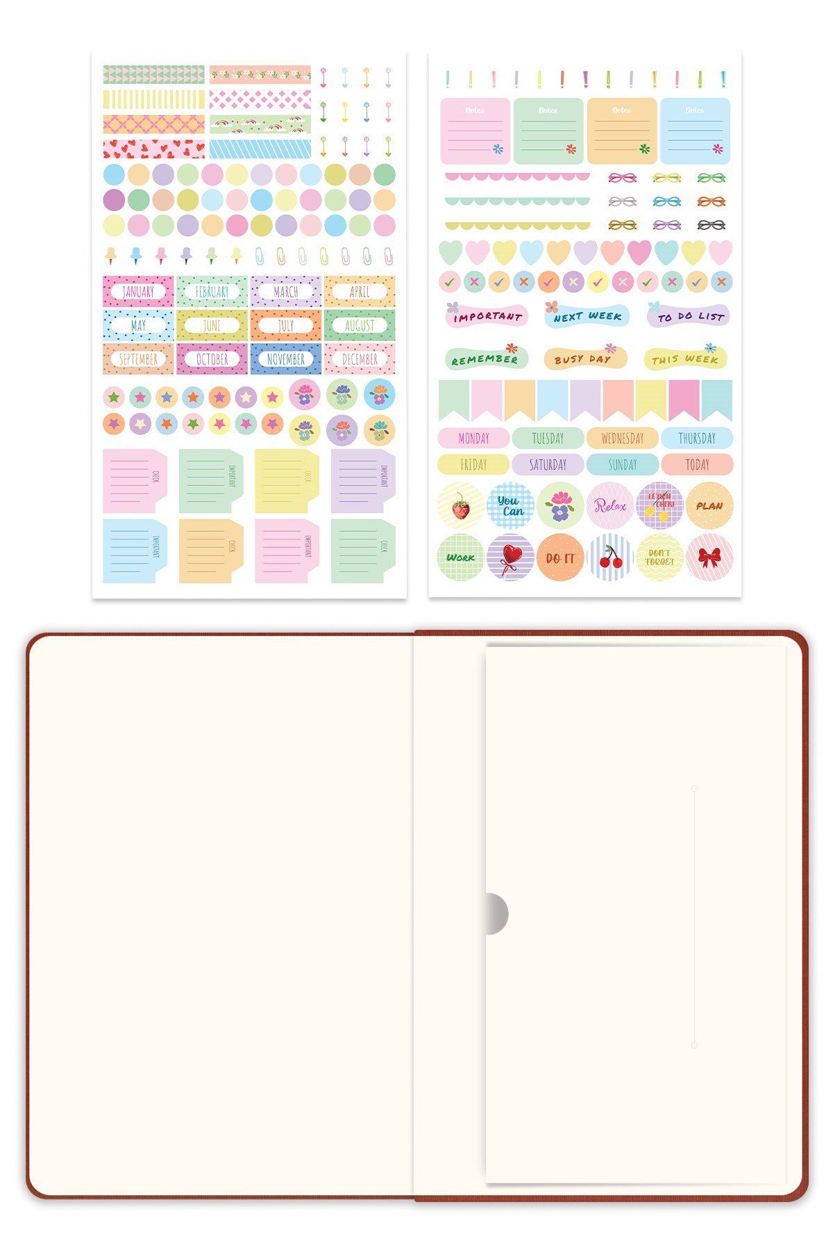 Matt Notebook 2027 Yılı A5 Keten Haftalık Ajanda 15x21 cm - 12 Aylık Tarçın