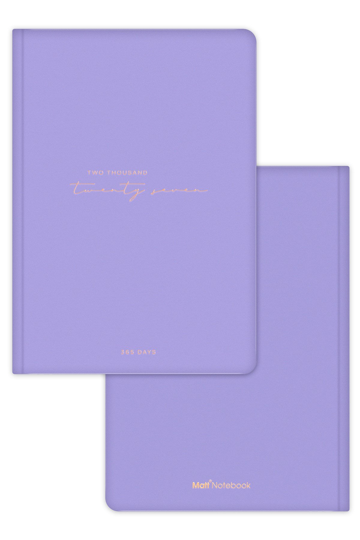 Matt Notebook 2027 Yılı A5 Tam Gün Ajanda 15x22 cm - 365 Gün Lila
