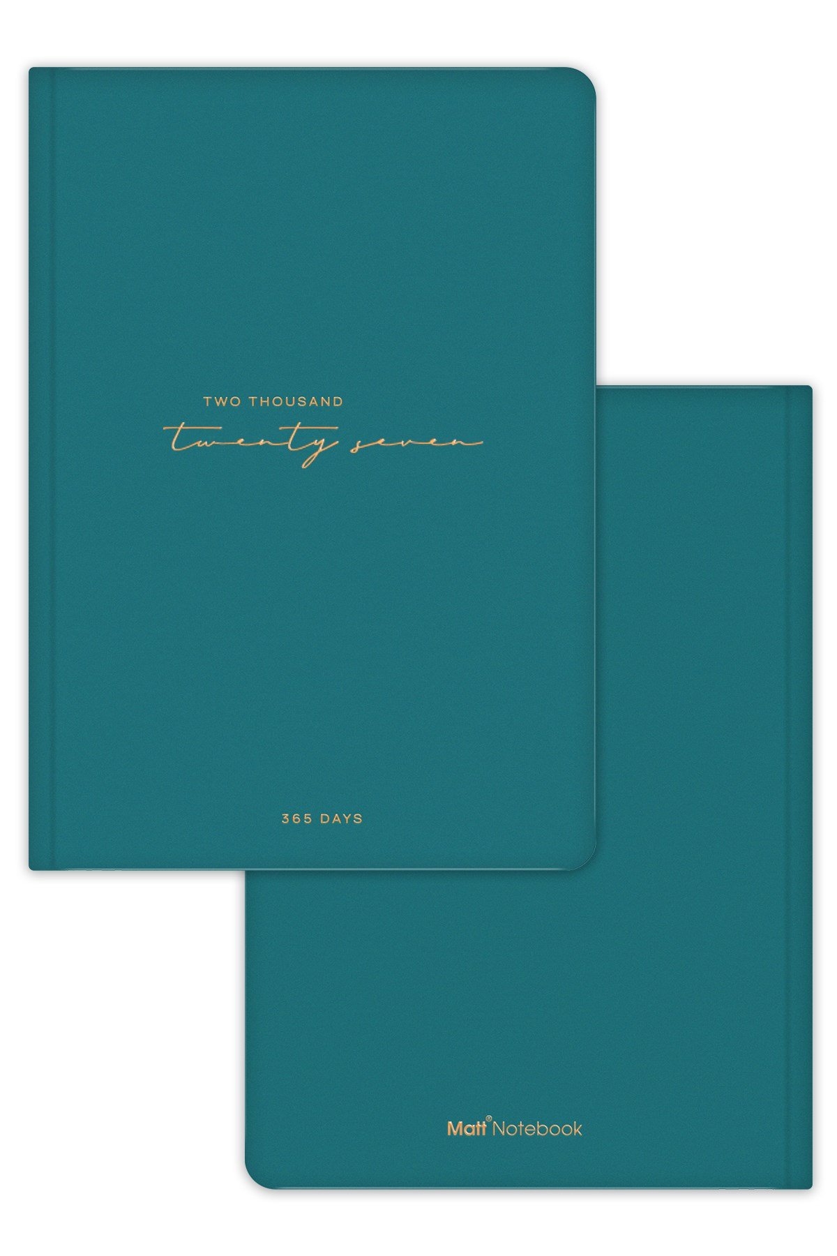 Matt Notebook 2027 Yılı A5 Tam Gün Ajanda 15x22 cm - 365 Gün Yeşil