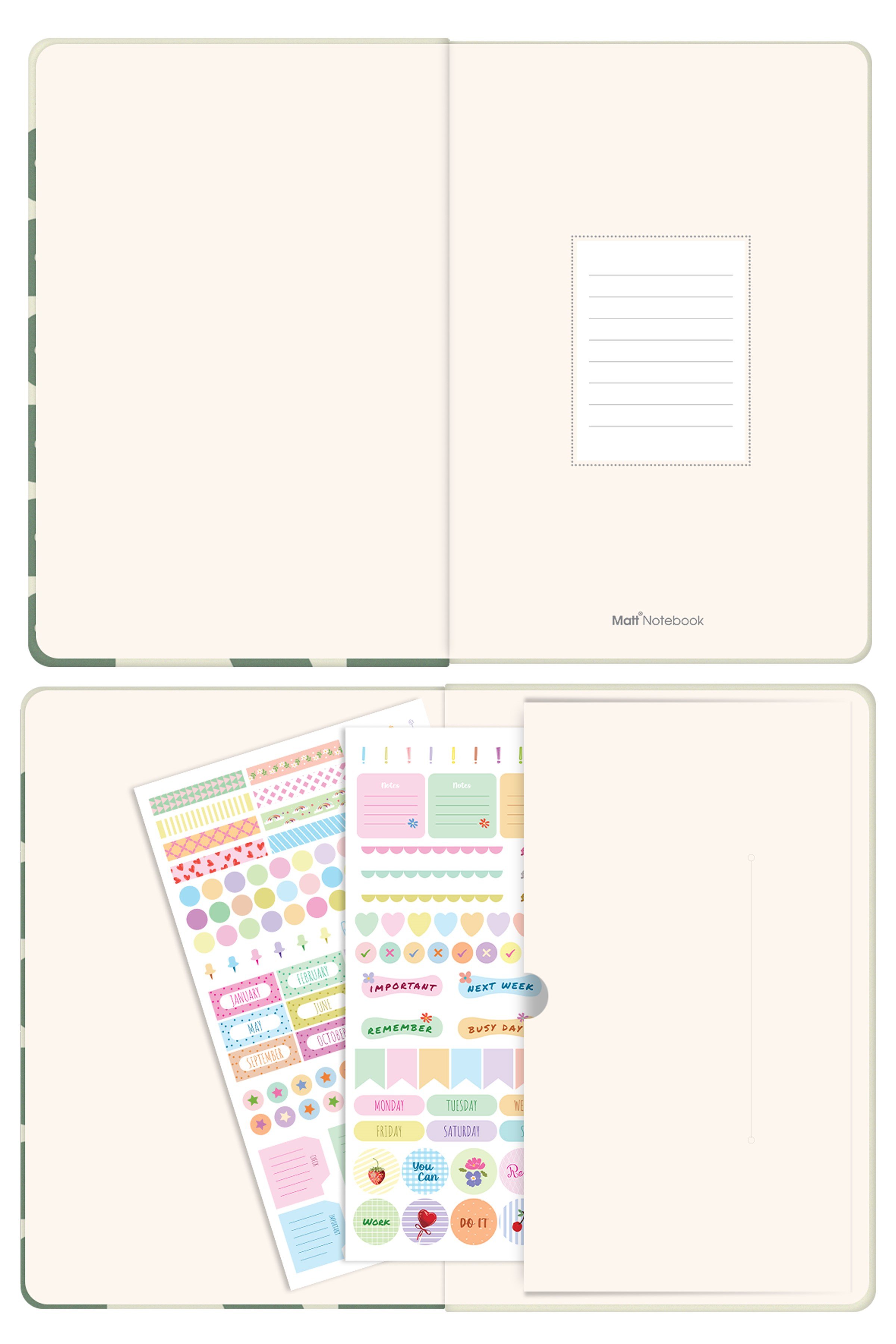 Matt Notebook 2027 Yılı B5 Haftalık Ajanda 17x24 cm - 12 Aylık Sarı