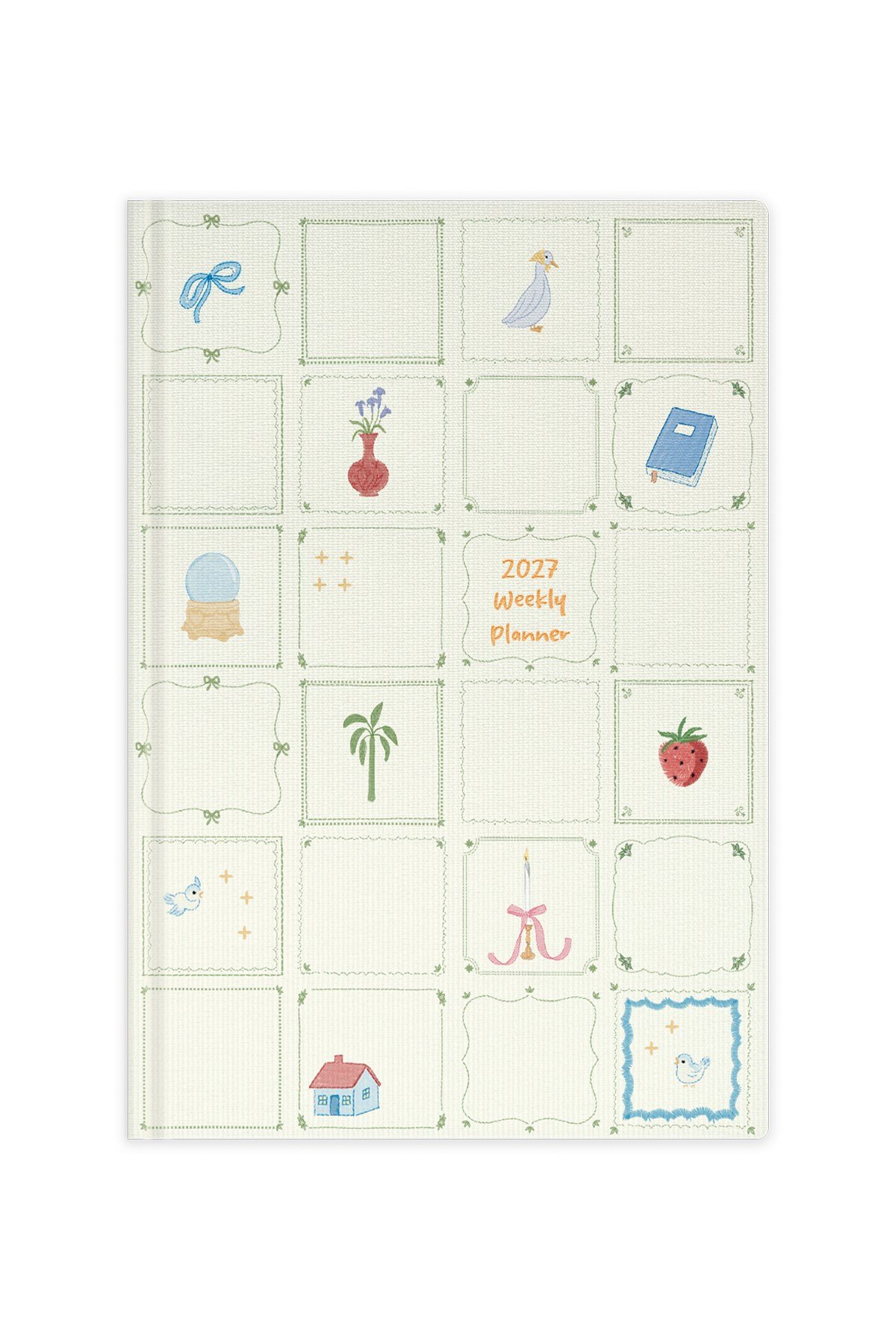 Matt Notebook 2027 Yılı B6 Keten Haftalık Ajanda - 12 Aylık