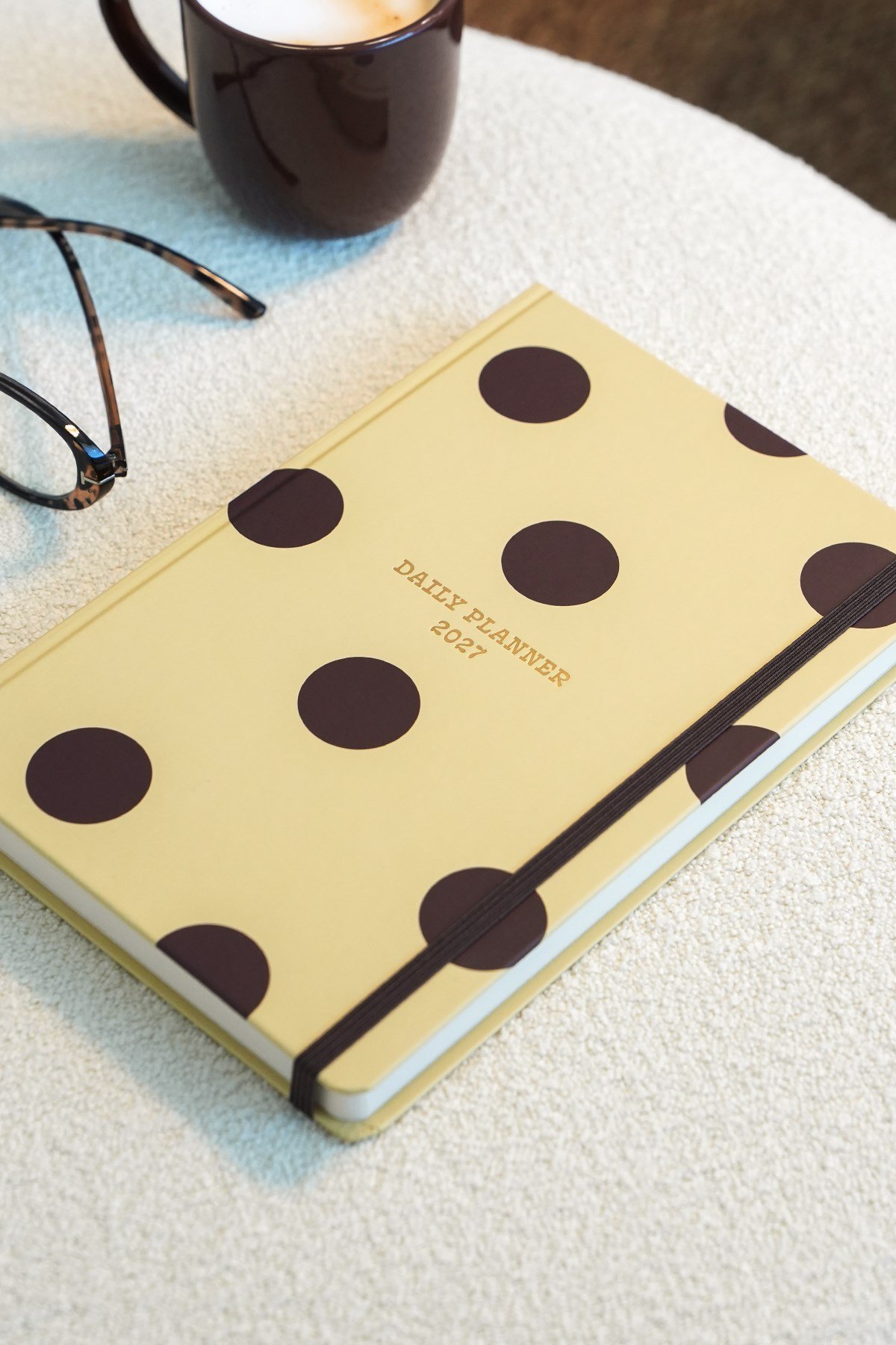 Matt Notebook 2027 Yılı Günlük Ajanda 16x24 cm - 12 Aylık Puantiye