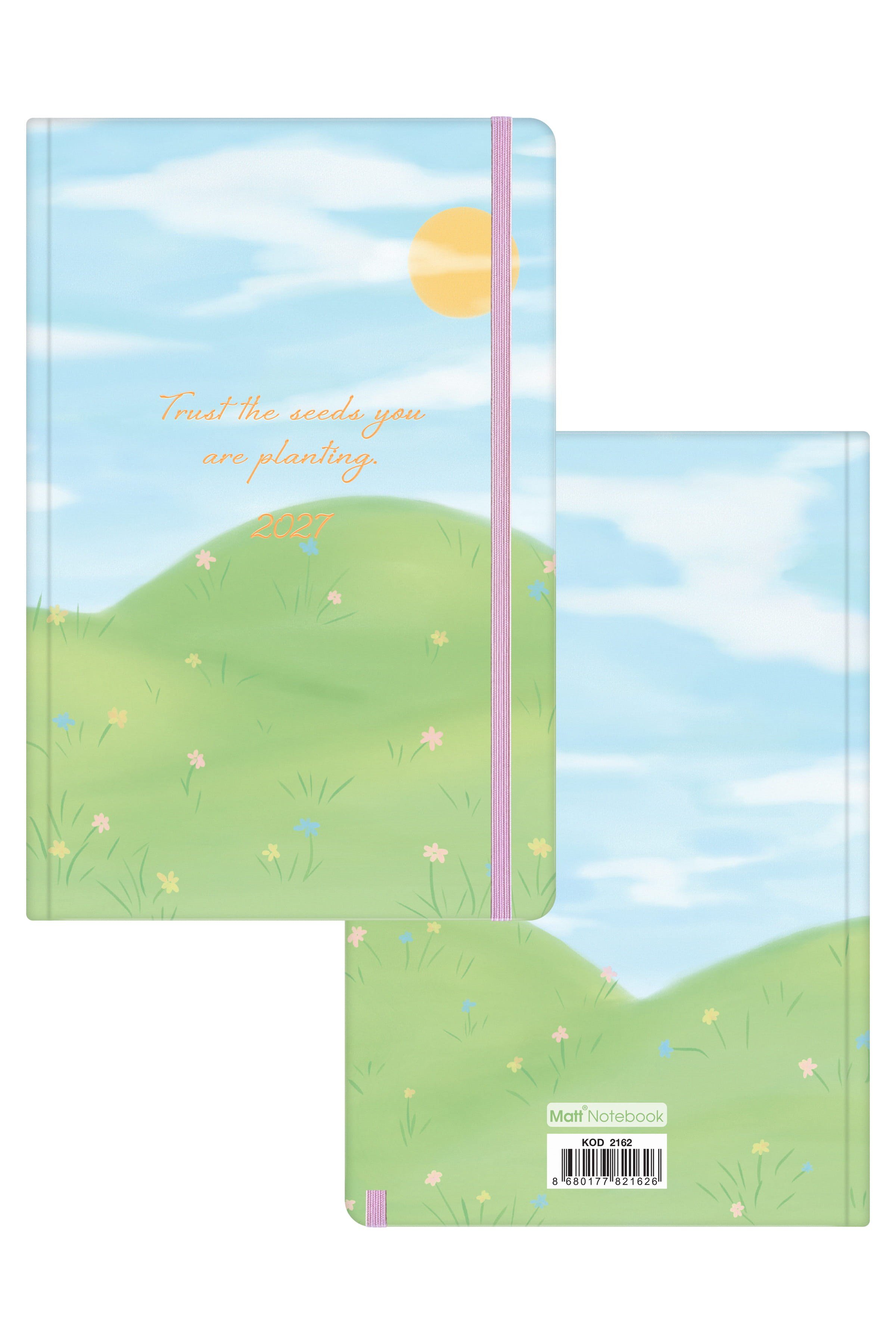Matt Notebook 2027 Yılı Günlük Ajanda 16x24 cm - 12 Aylık