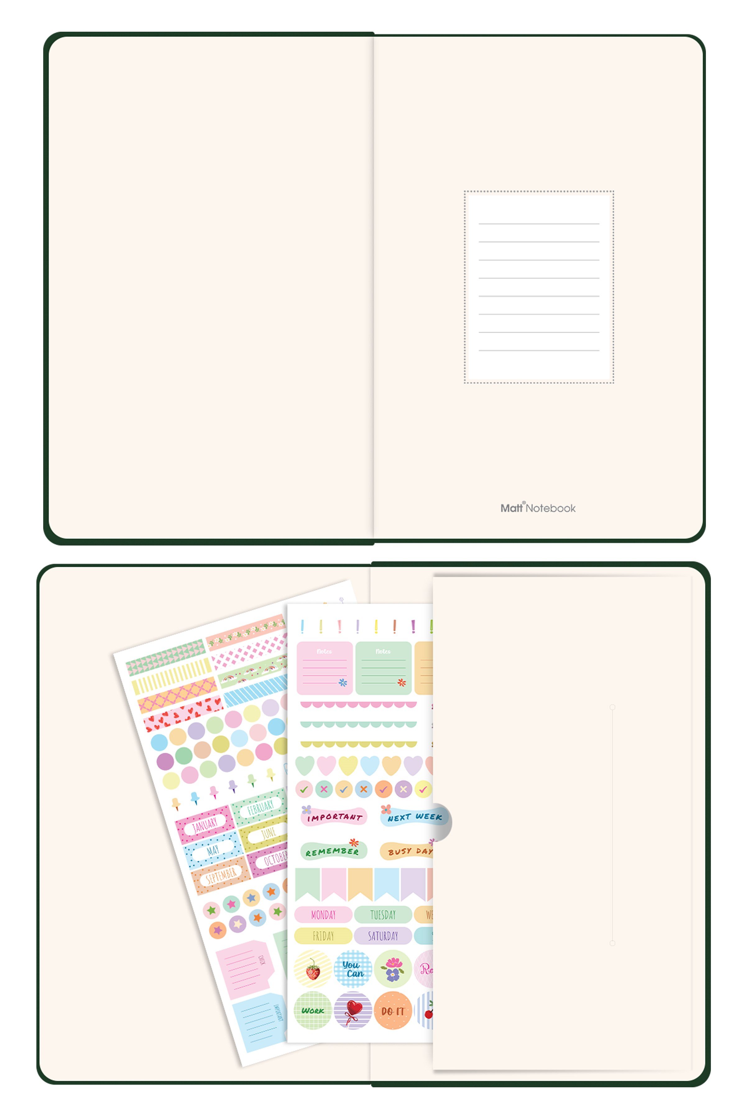 Matt Notebook 2027 Yılı Günlük Ajanda 16x24 cm - 12 Aylık
