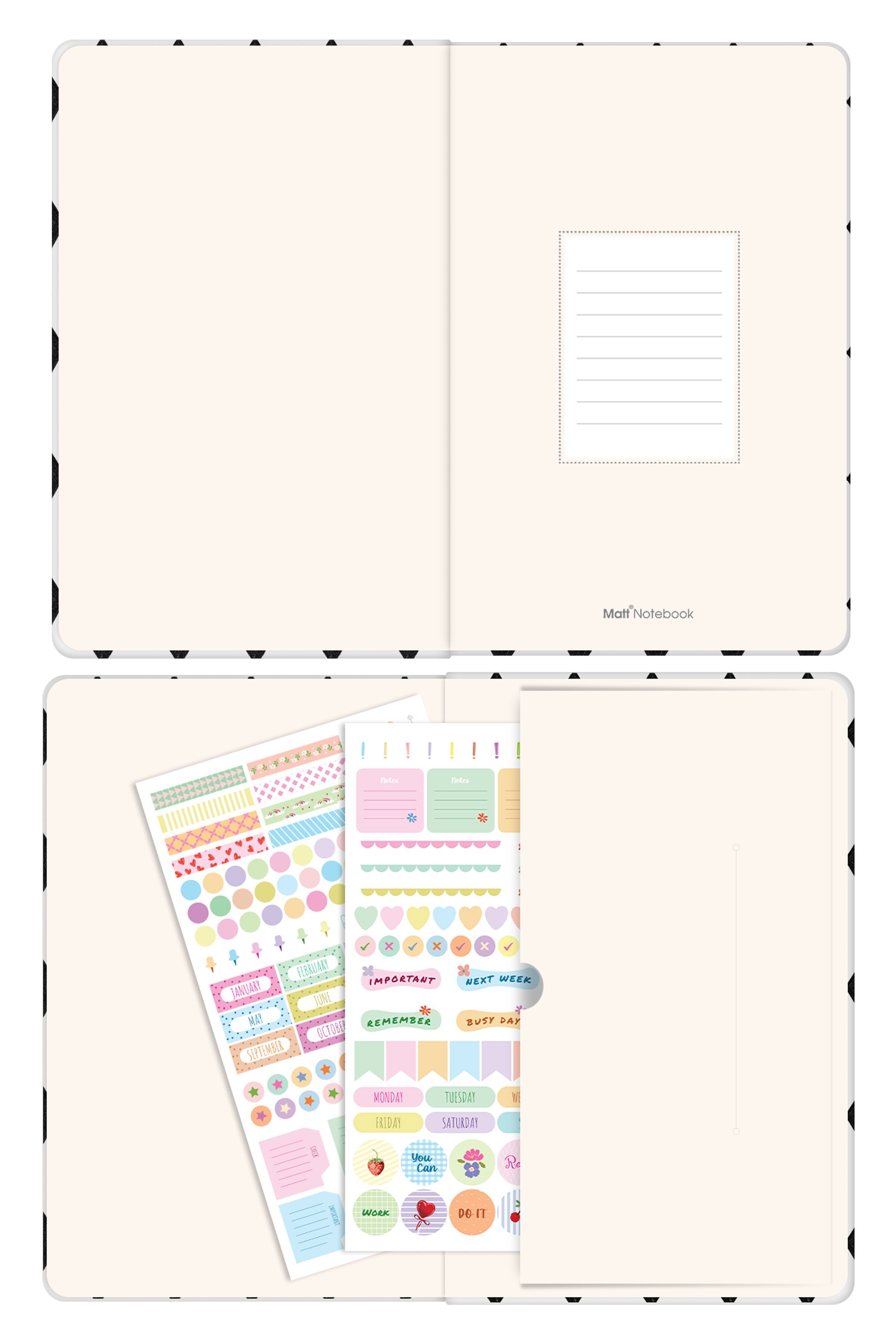 Matt Notebook 2027 Yılı Günlük Ajanda 16x24 cm - 12 Aylık