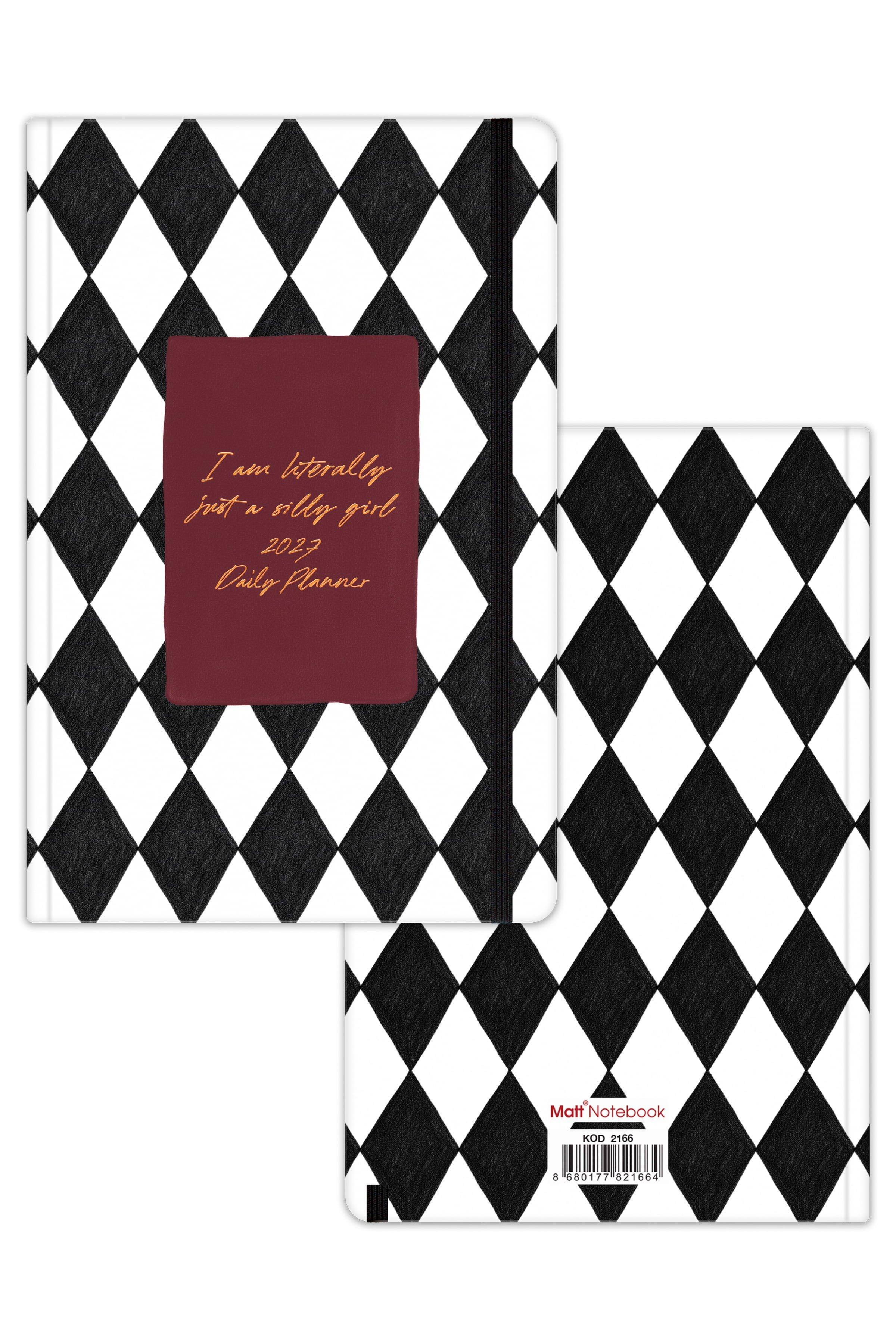 Matt Notebook 2027 Yılı Günlük Ajanda 16x24 cm - 12 Aylık