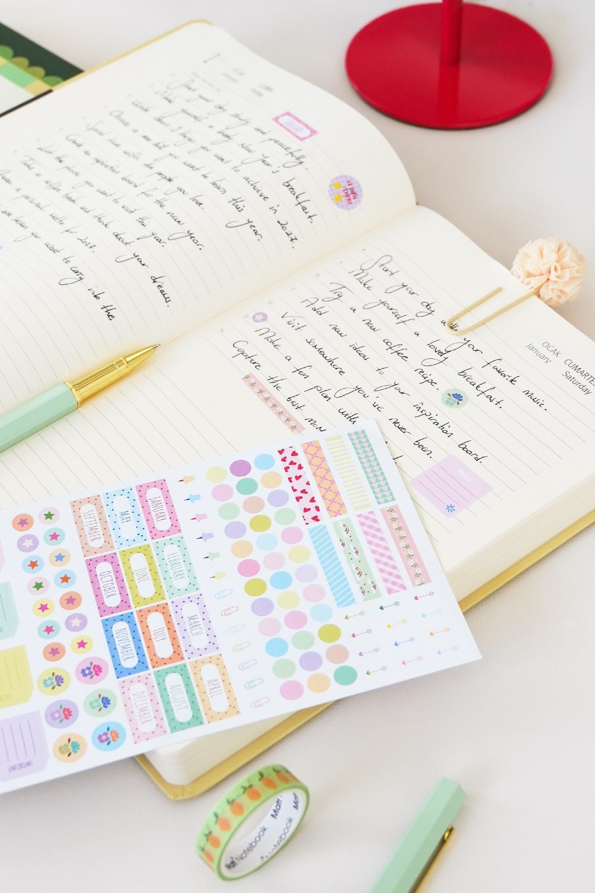 Matt Notebook 2027 Yılı Günlük Ajanda 16x24 cm - 12 Aylık