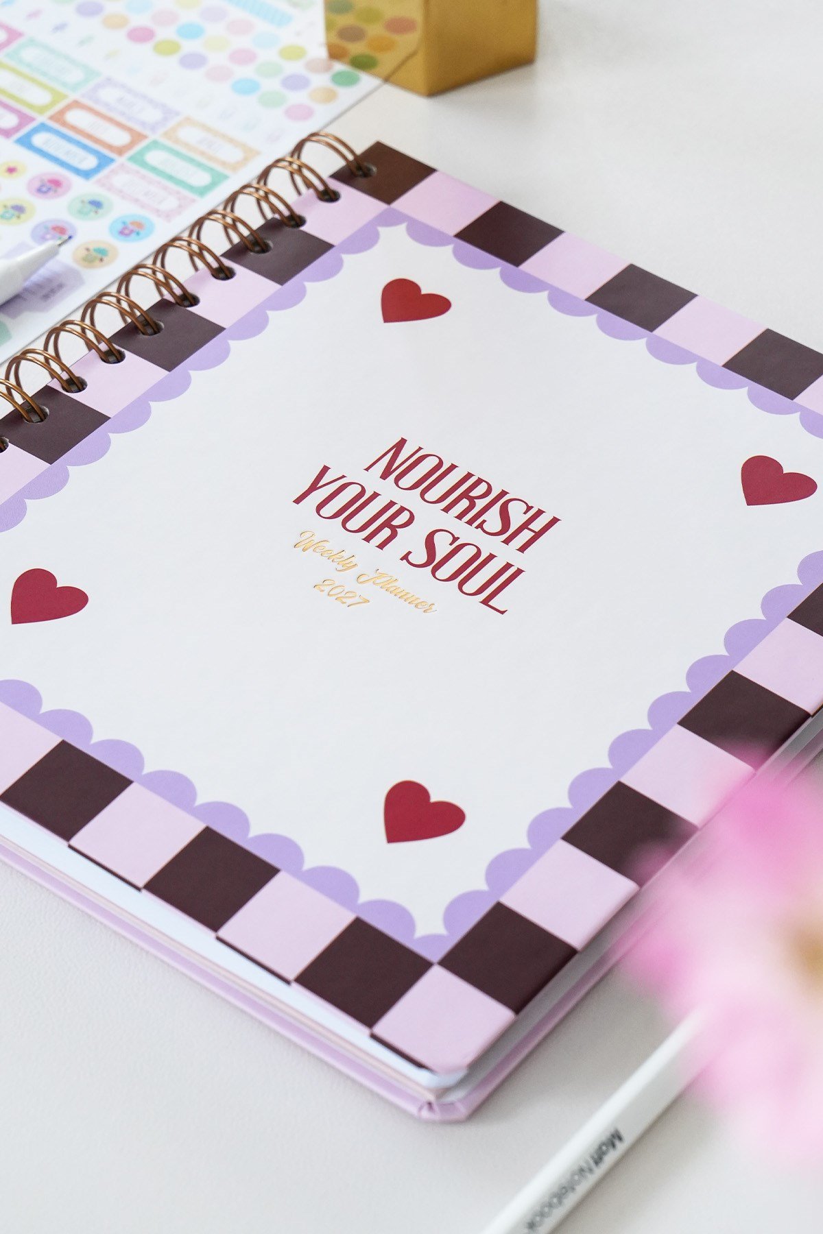 Matt Notebook 2027 Yılı Haftalık Kare Ajanda - 12 Aylık
