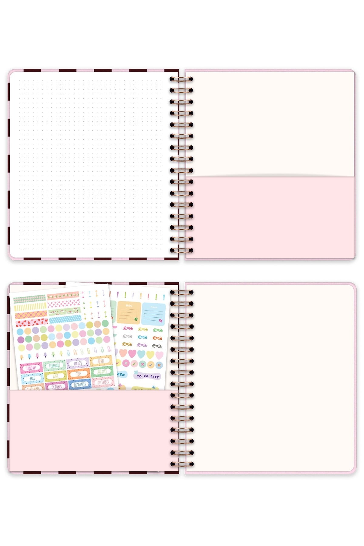 Matt Notebook 2027 Yılı Haftalık Kare Ajanda - 12 Aylık