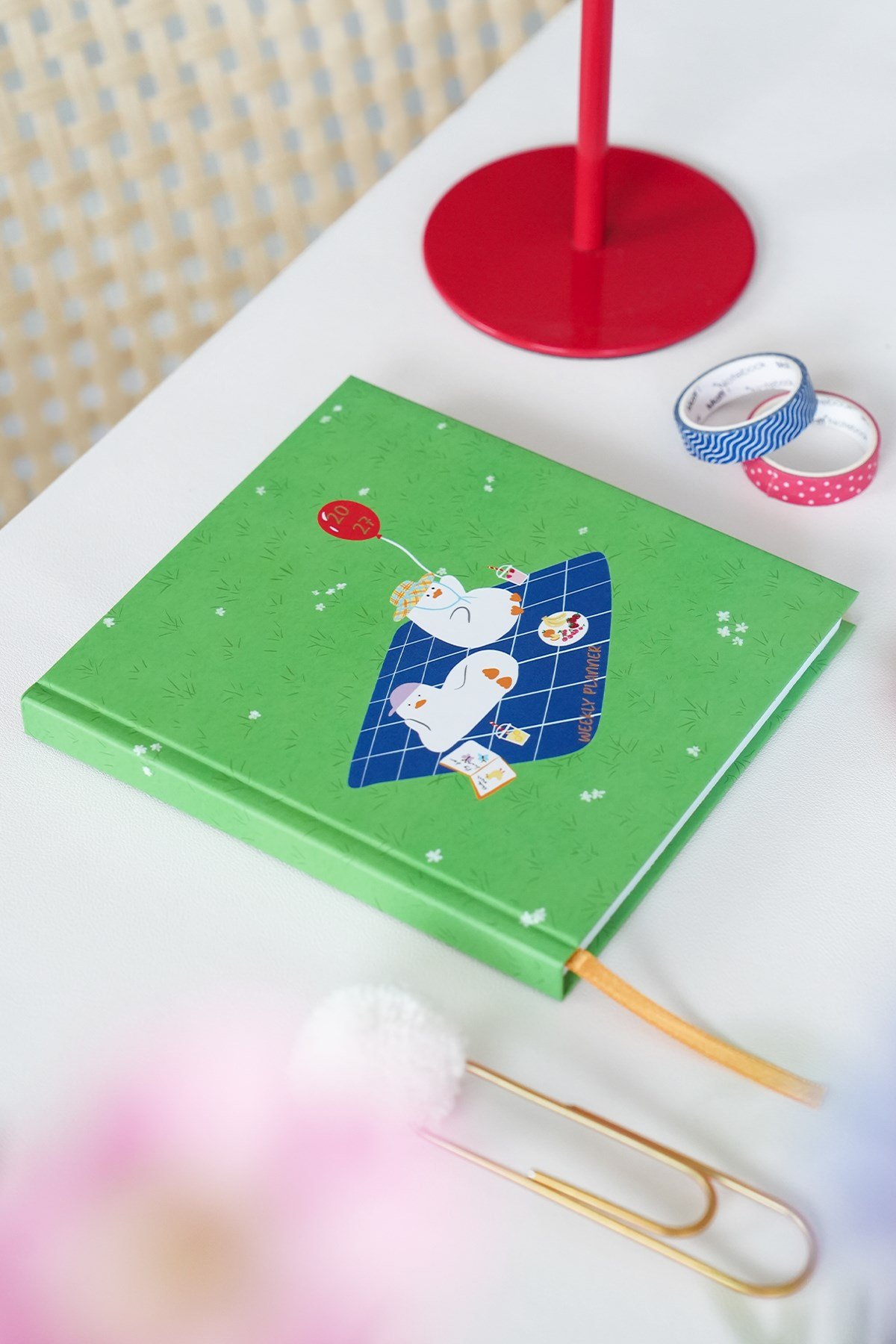 Matt Notebook 2027 Yılı Kare Haftalık Ajanda 15x15 cm Ördekler