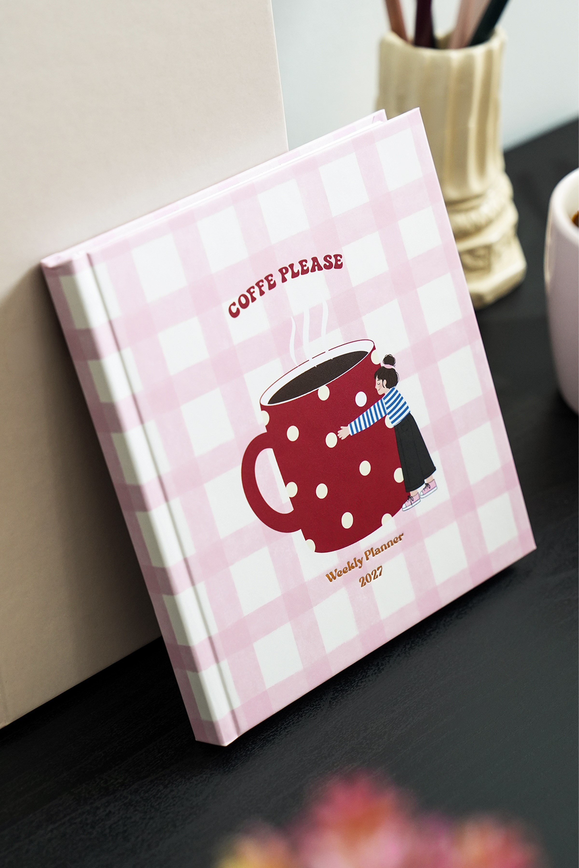 Matt Notebook 2027 Yılı Kare Haftalık Ajanda 15x15 cm