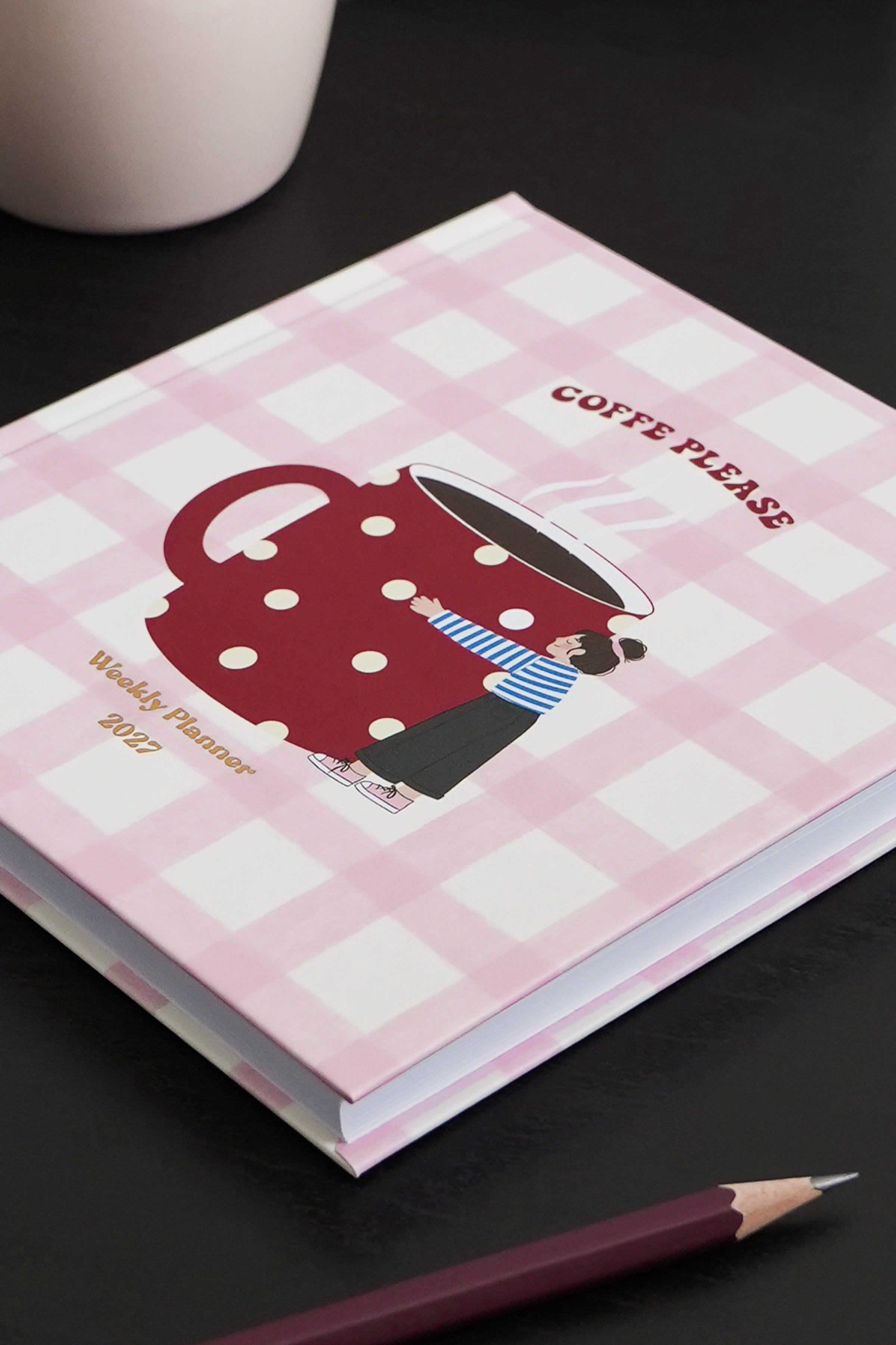 Matt Notebook 2027 Yılı Kare Haftalık Ajanda 15x15 cm