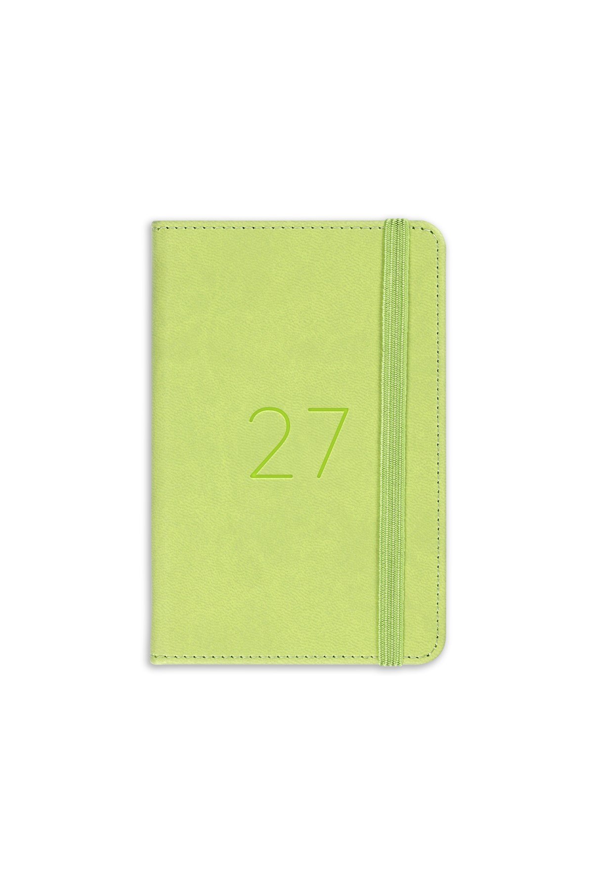 Matt Notebook 2027 Yılı Lastikli Günlük Cep Ajandası 12 Aylık Yeşil
