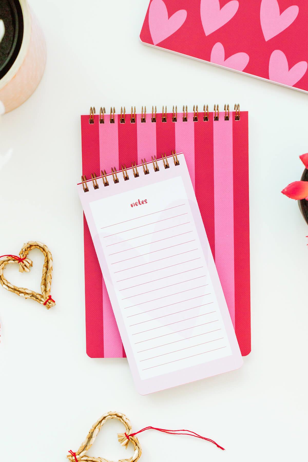 Matt Notebook 3'lü Spiralli Masaüstü Planlayıcı Set Kalpler