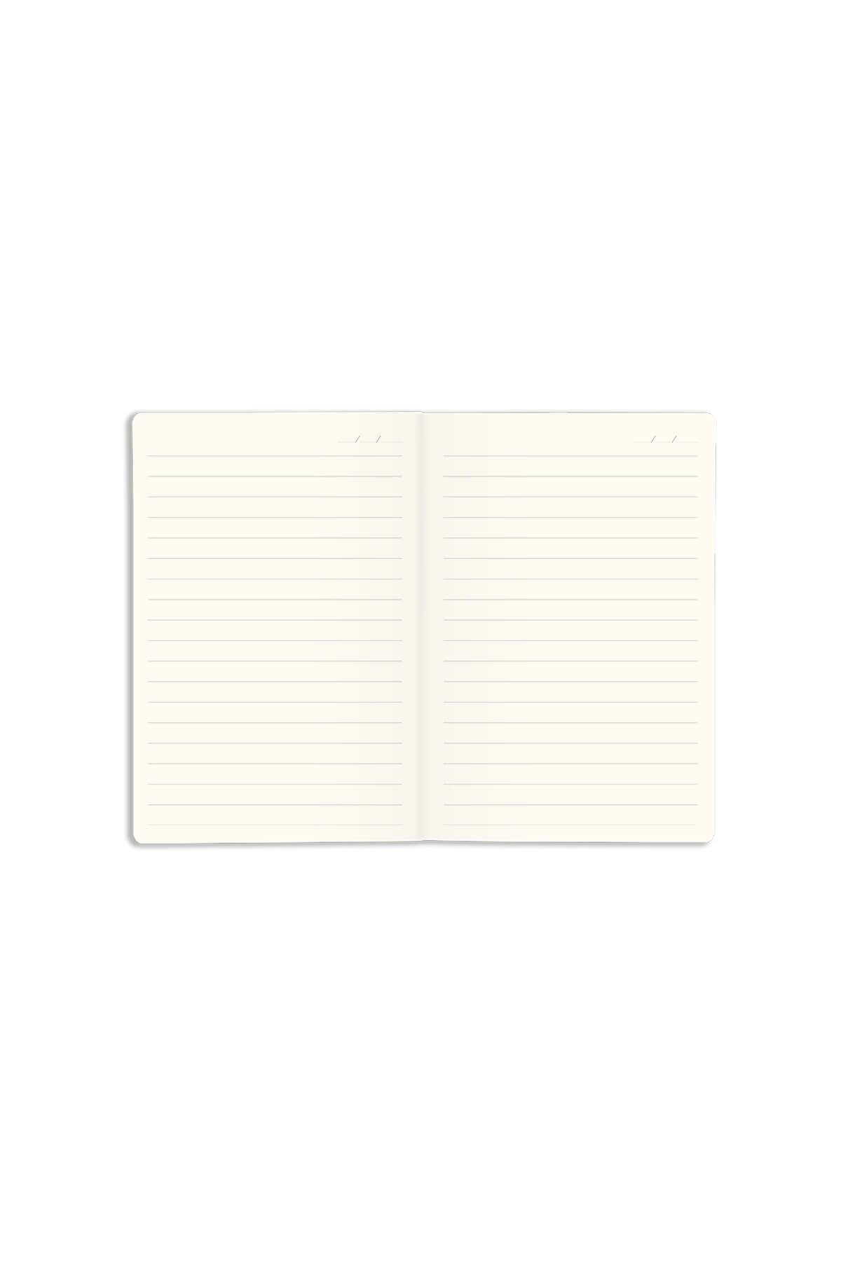 Matt Notebook 4'lü Cep Defteri Seti Çizgili Papatya Gökkuşağı Soyut