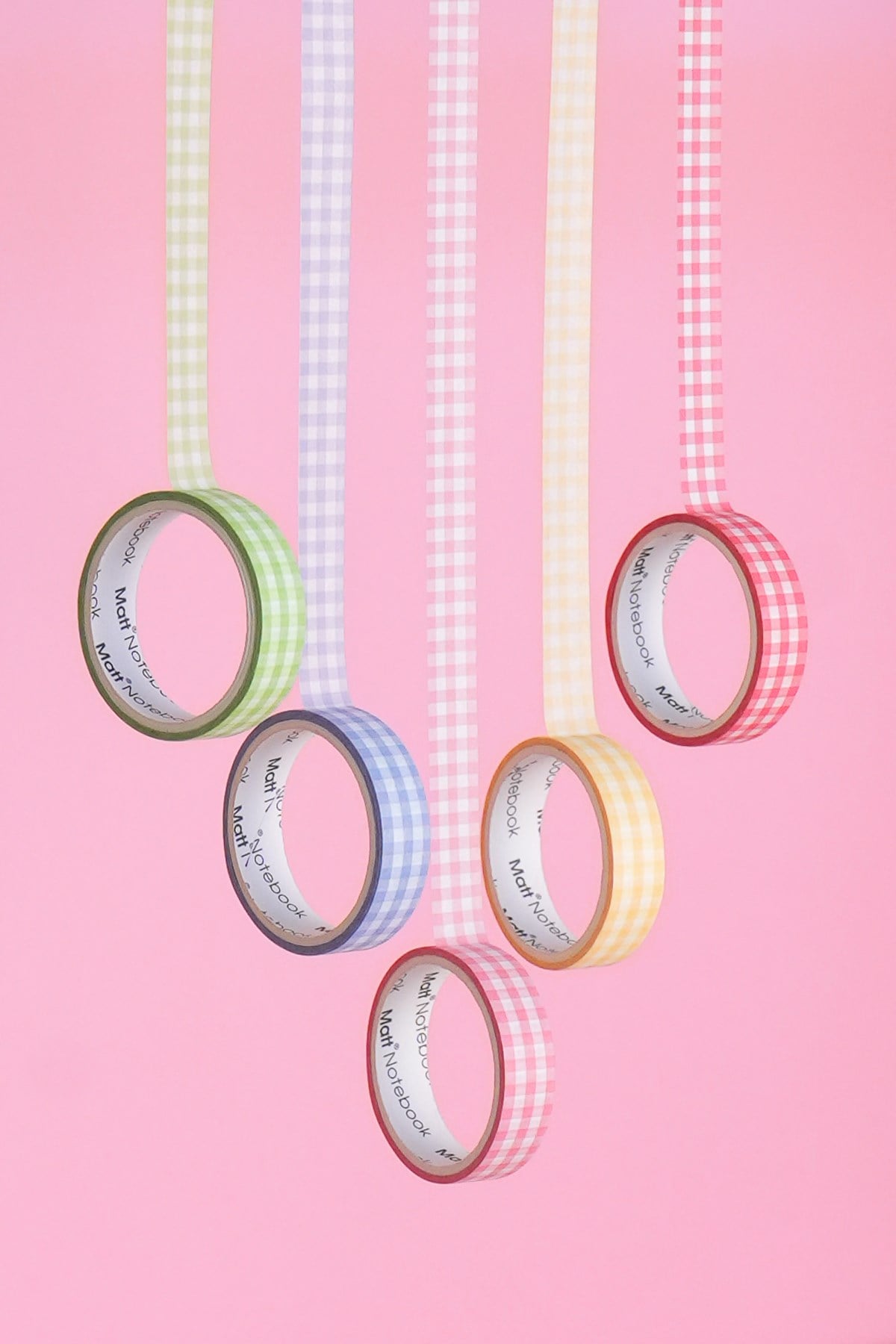 Matt Notebook 5'li Washi Tape Kağıt Bant Seti