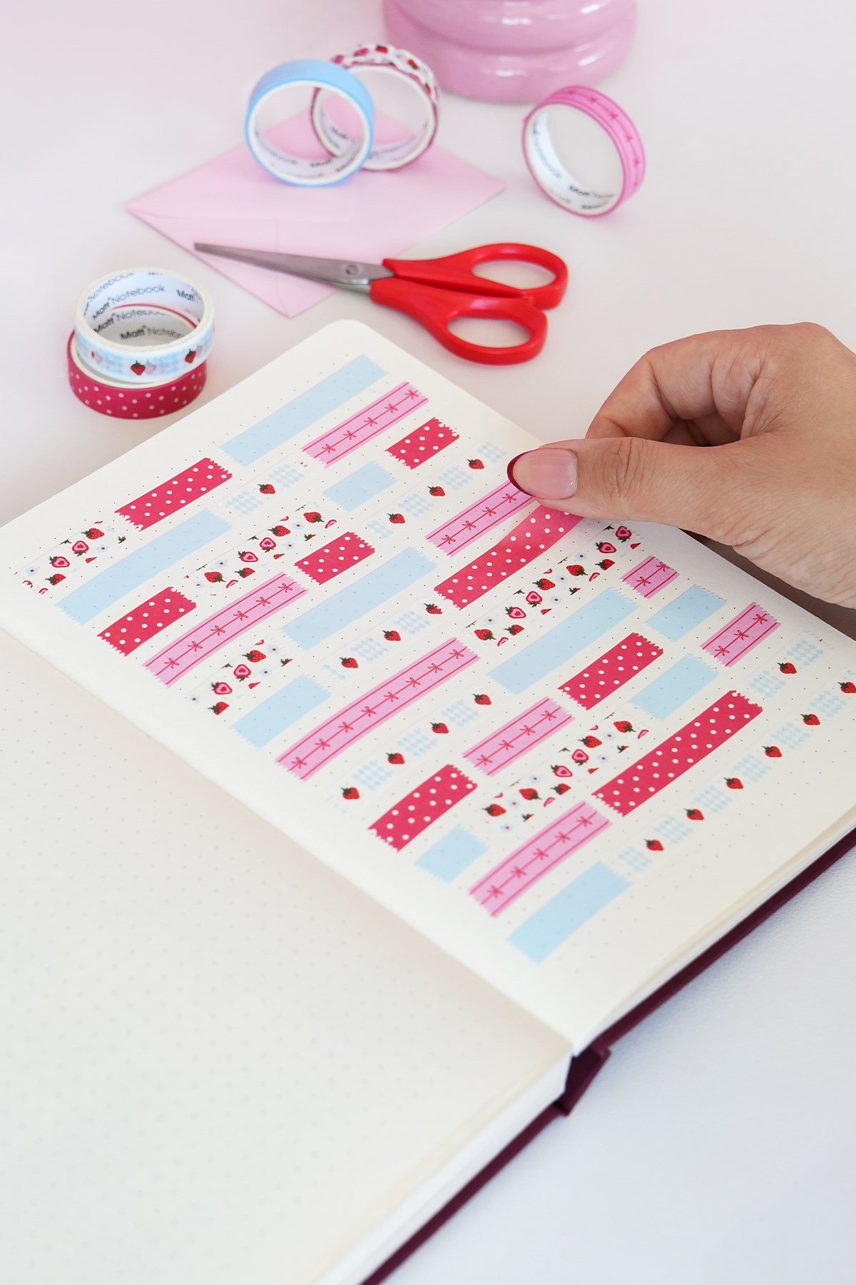 Matt Notebook 5'li Washi Tape Kağıt Bant Seti