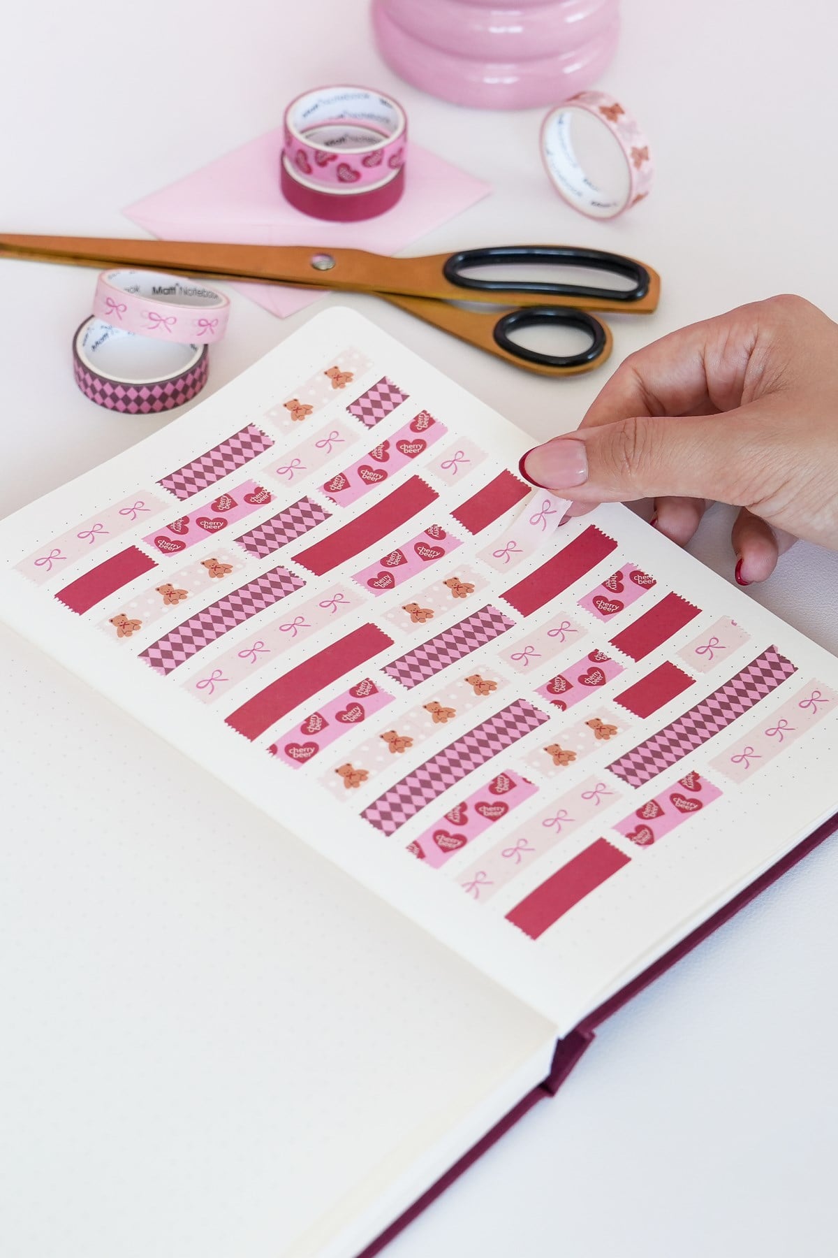 Matt Notebook 5'li Washi Tape Kağıt Bant Seti