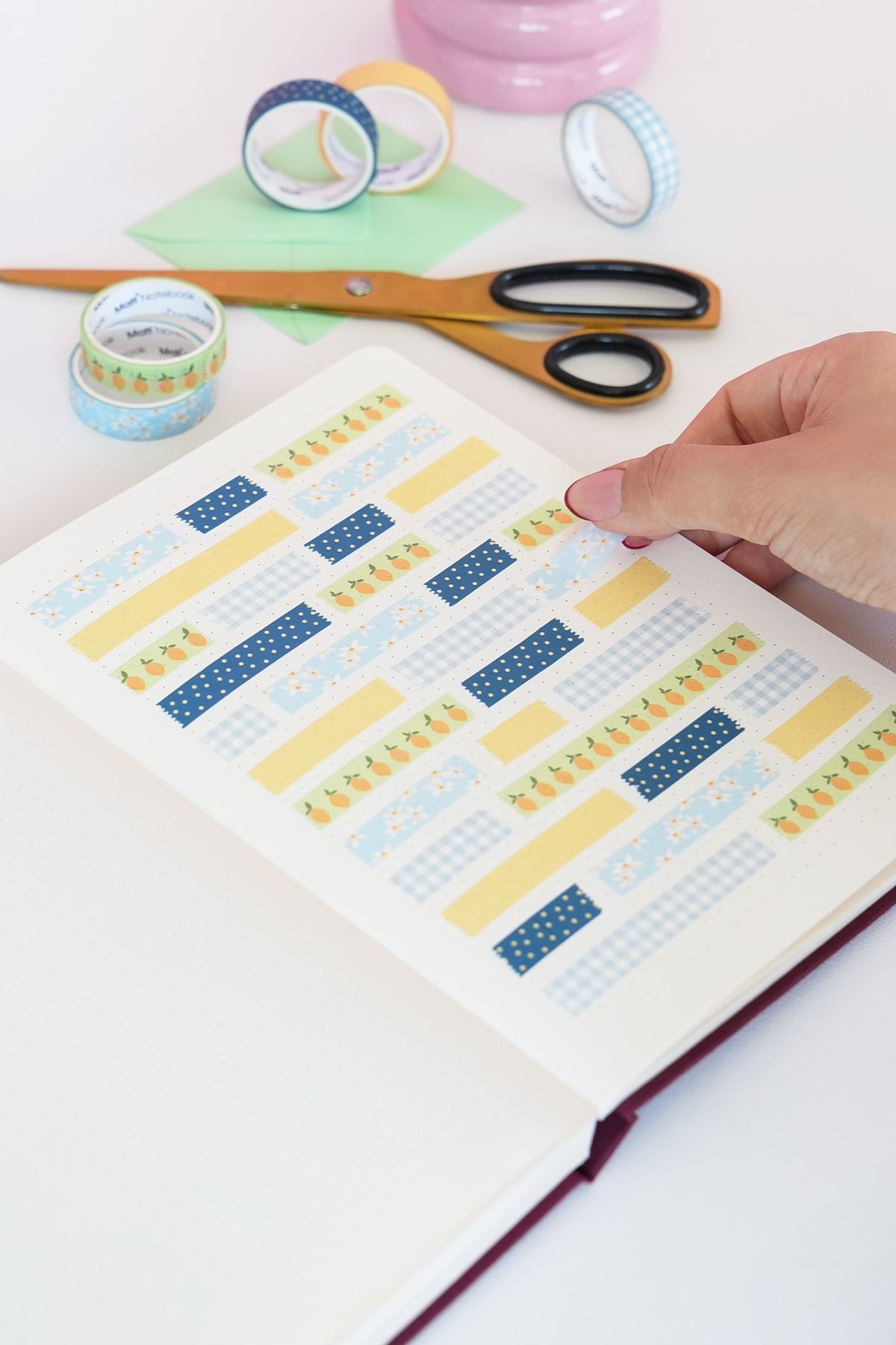Matt Notebook 5'li Washi Tape Kağıt Bant Seti