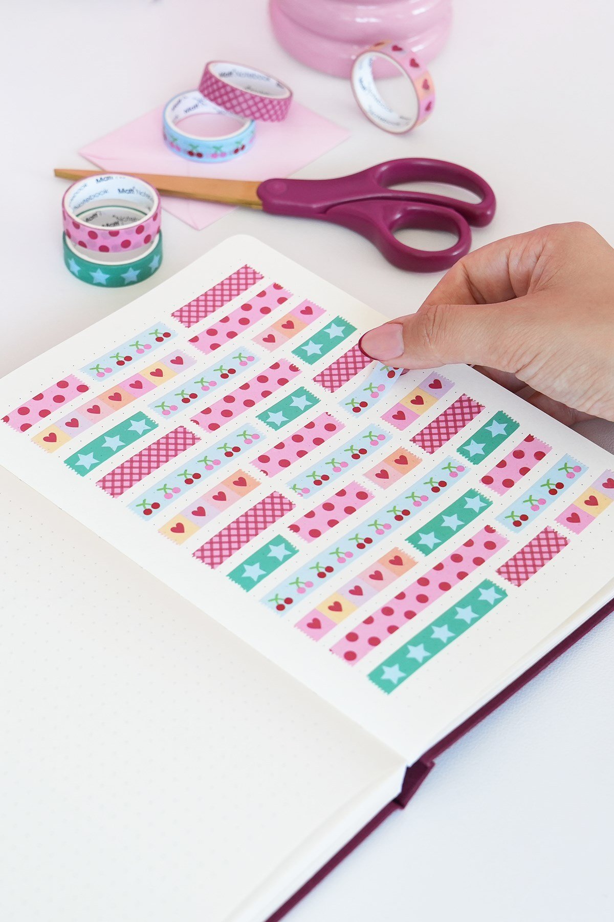 Matt Notebook 5'li Washi Tape Kağıt Bant Seti