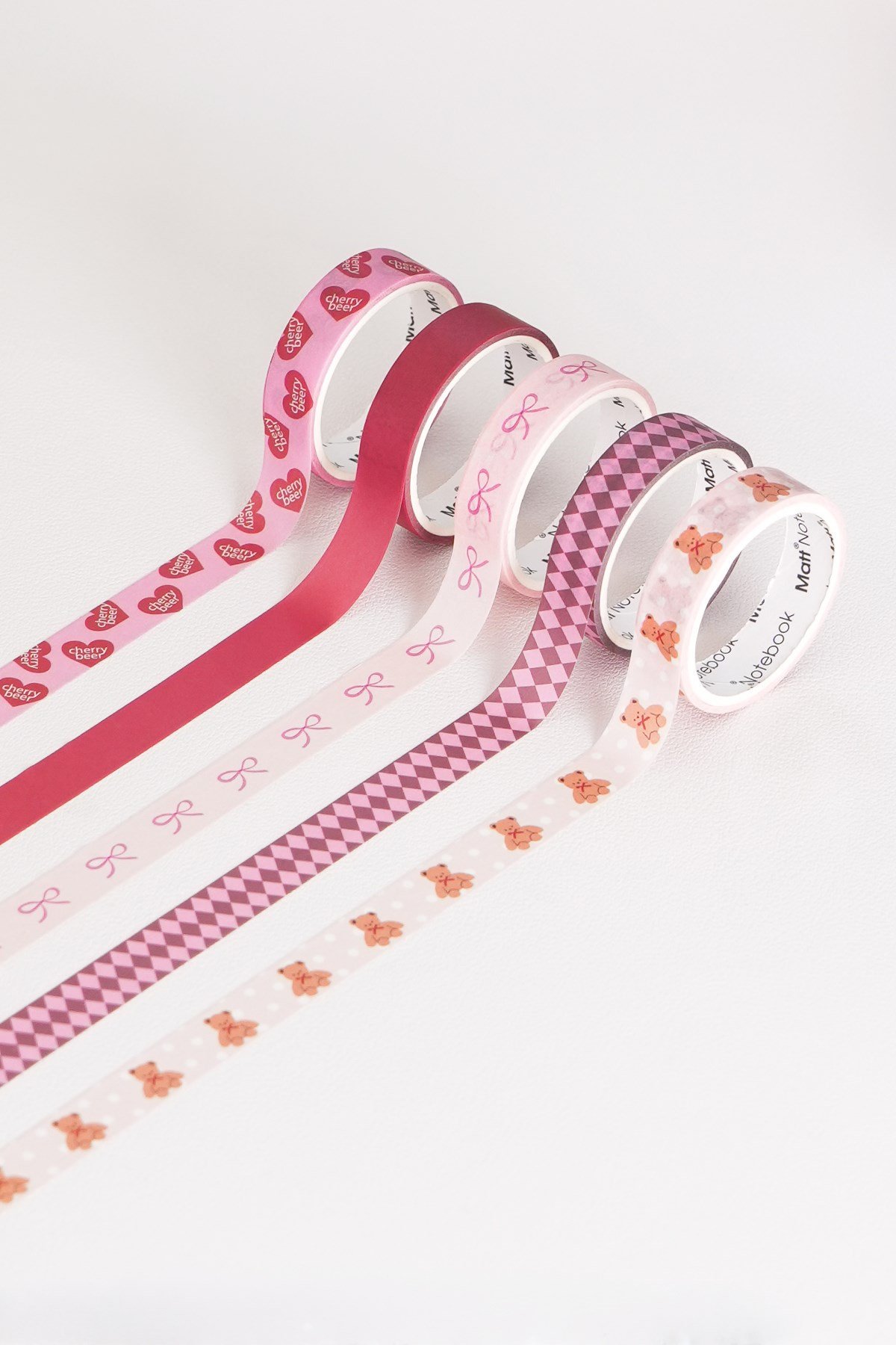 Matt Notebook 5'li Washi Tape Kağıt Bant Seti