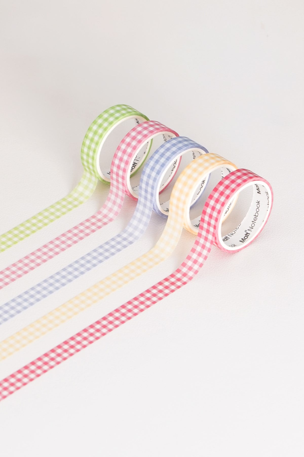 Matt Notebook 5'li Washi Tape Kağıt Bant Seti