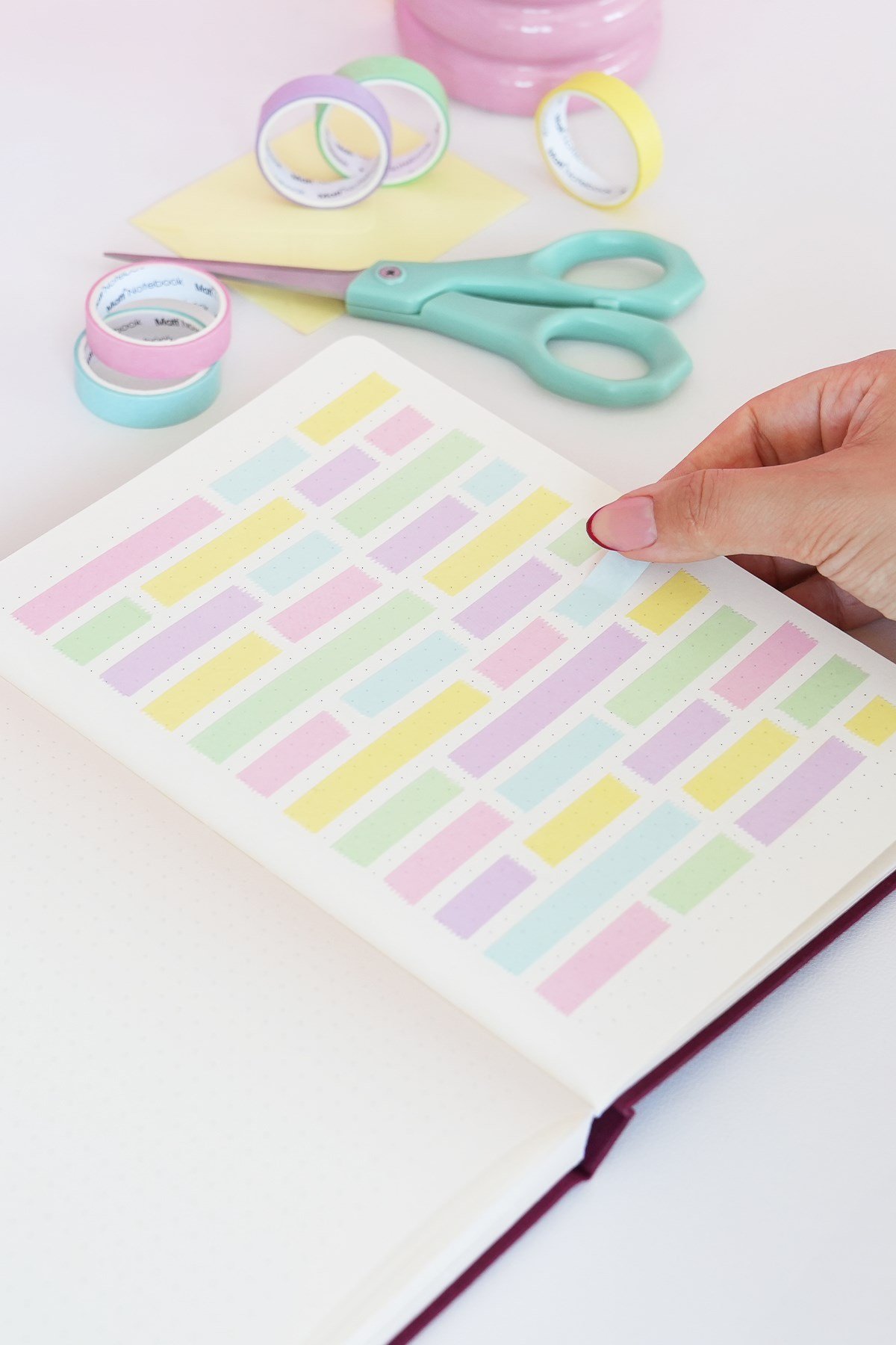 Matt Notebook 5'li Washi Tape Kağıt Bant Seti