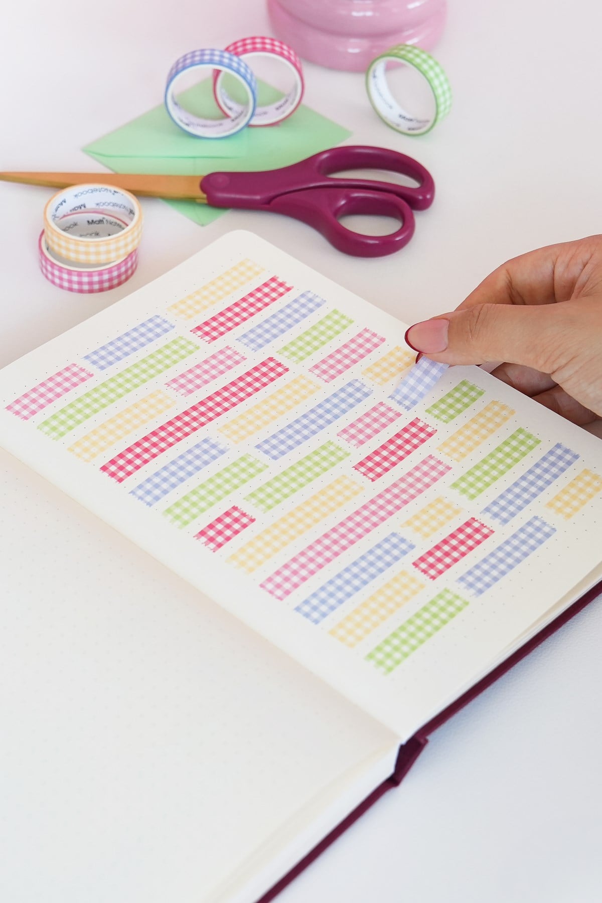 Matt Notebook 5'li Washi Tape Kağıt Bant Seti