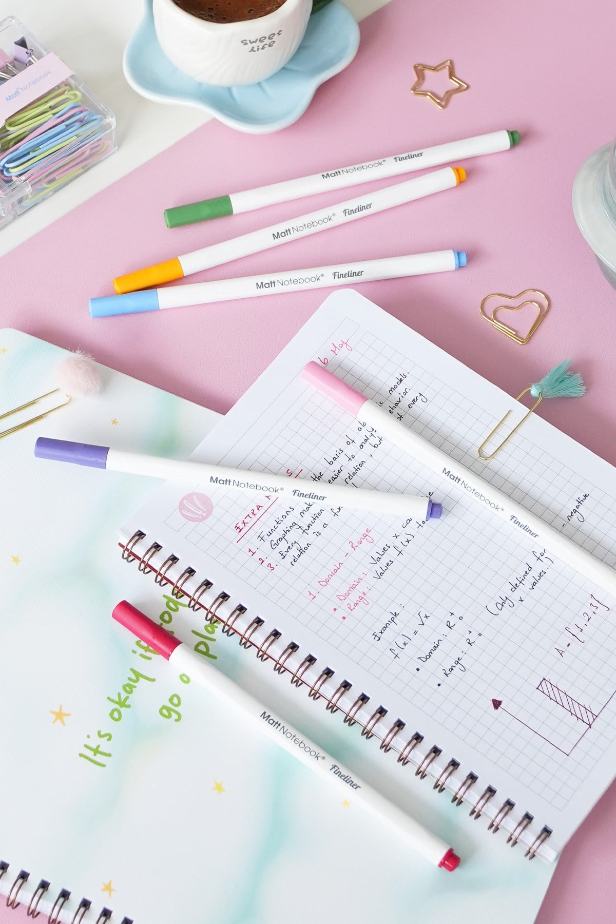 Matt Notebook 6 Renk Fineliner 0.4 mm Yazı ve Çizim Kalem Seti