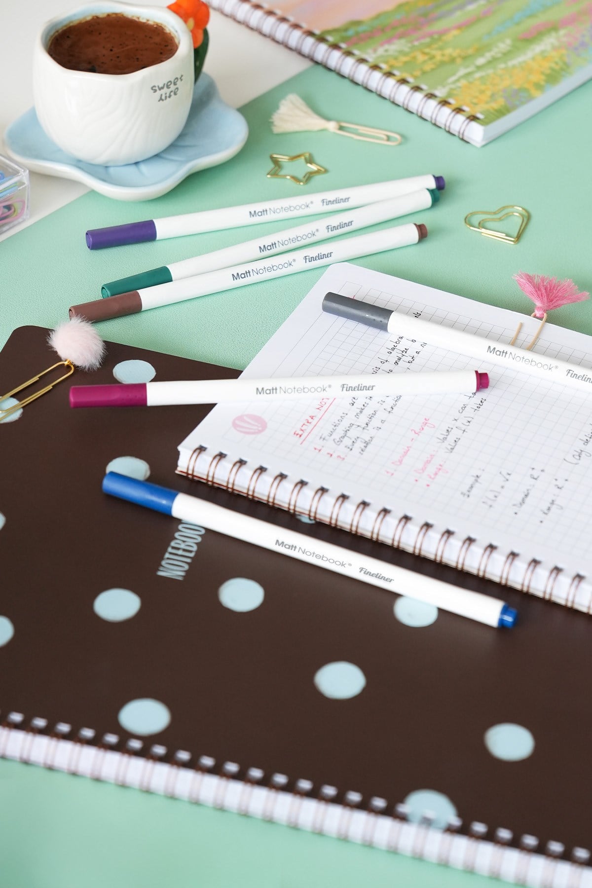 Matt Notebook 6 Renk Fineliner 0.4 mm Yazı ve Çizim Kalem Seti