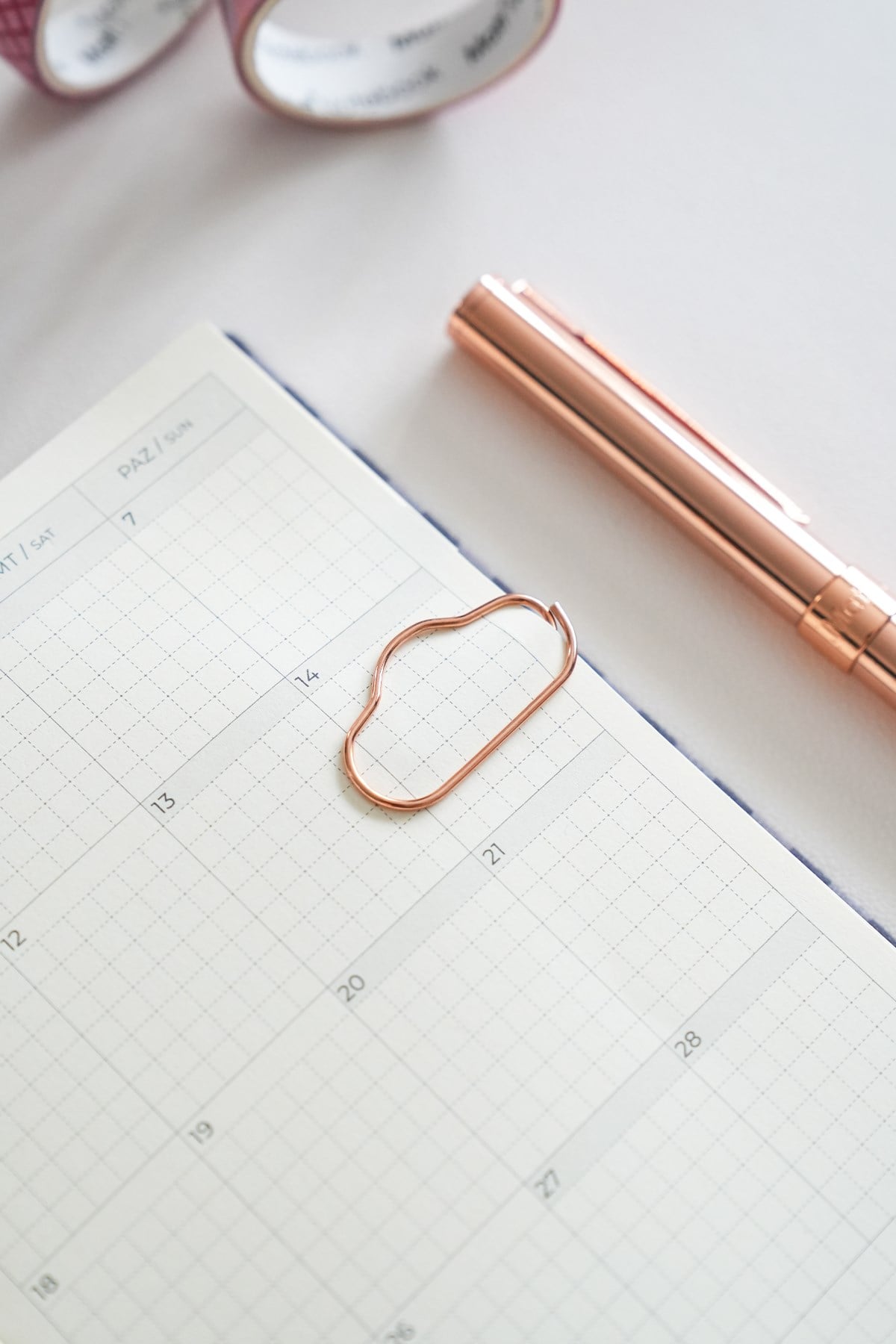 Matt Notebook 6'lı Bulut Şekilli Metal Ataş Seti  Bronz