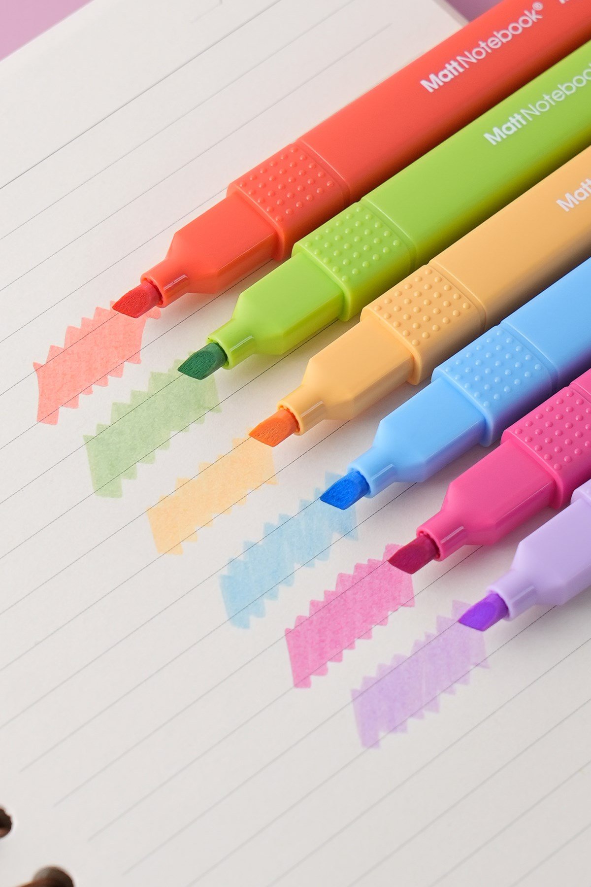 Matt Notebook 6'lı Highlighter Fosforlu Kalem Seti