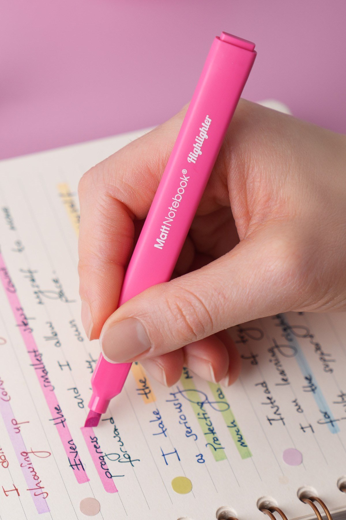 Matt Notebook 6'lı Highlighter Fosforlu Kalem Seti