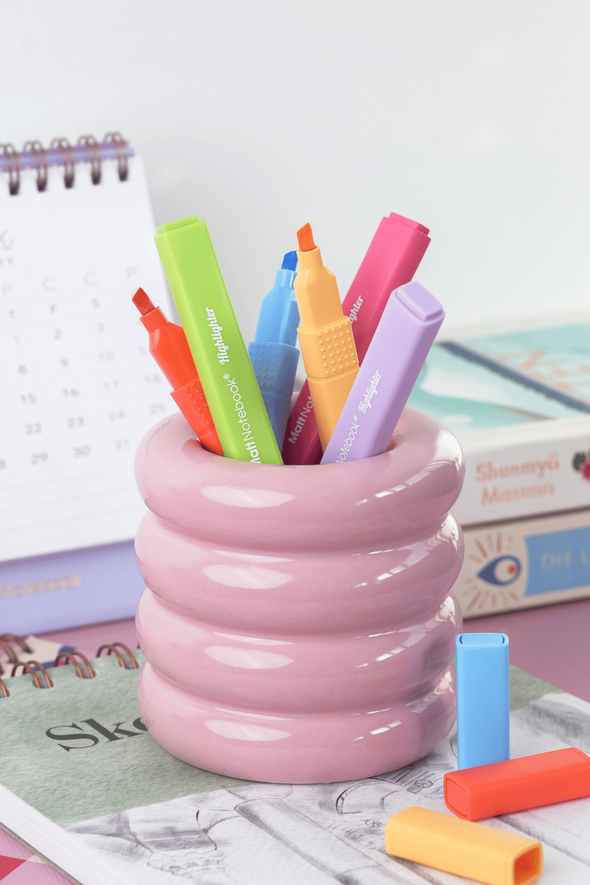 Matt Notebook 6'lı Highlighter Fosforlu Kalem Seti