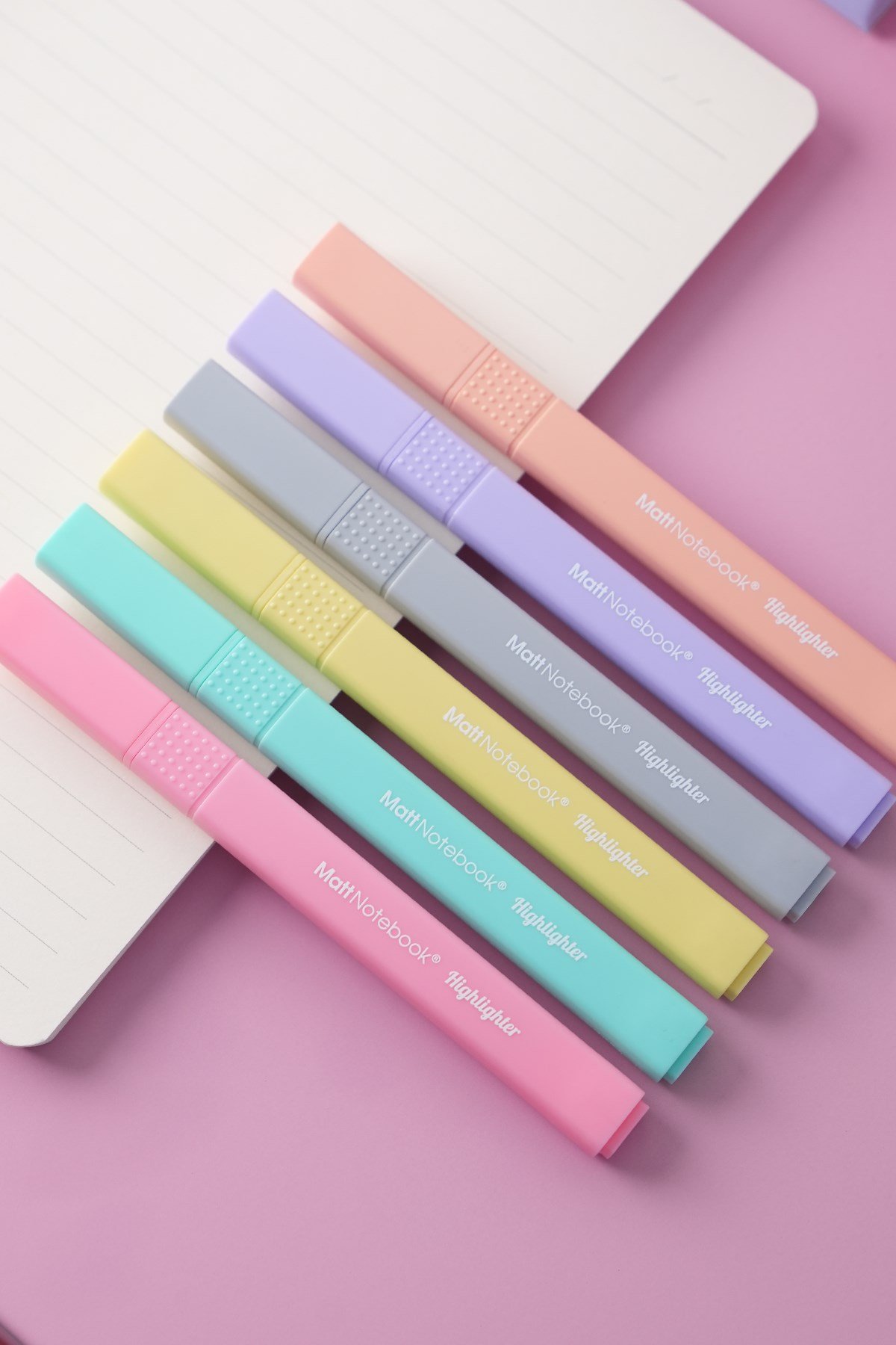 Matt Notebook 6'lı Highlighter Pastel Renk Fosforlu Kalem Seti