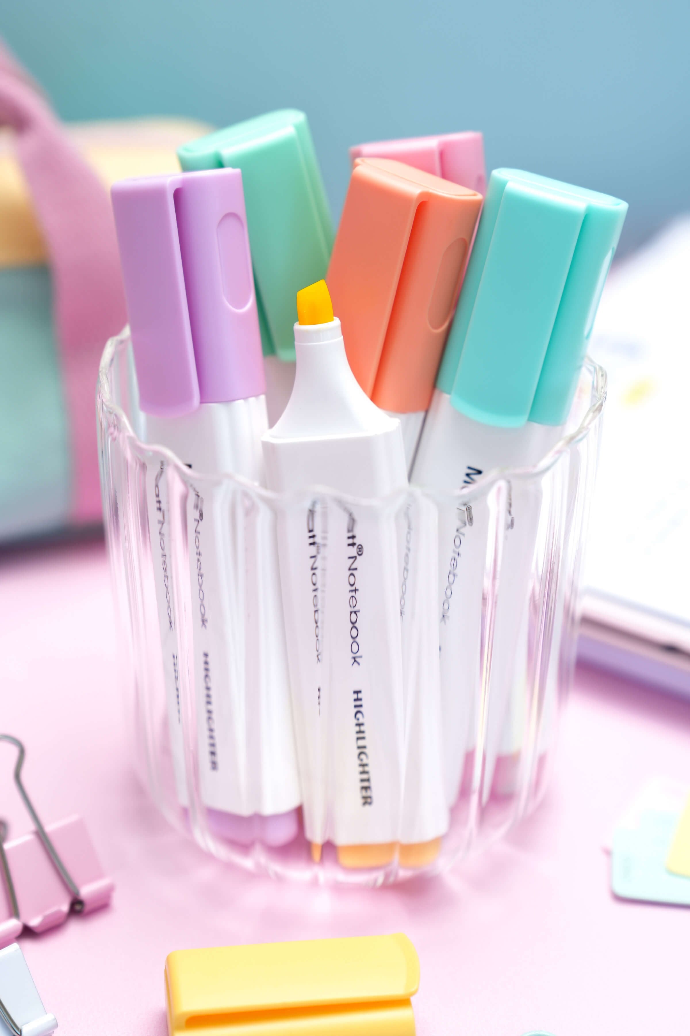 Matt Notebook 6'lı Highlighter Pastel Renk Fosforlu Kalem Seti