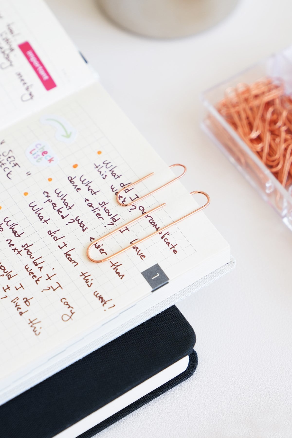 Matt Notebook 97 Parça Ataş, Raptiye ve Klips seti - Rose Gold
