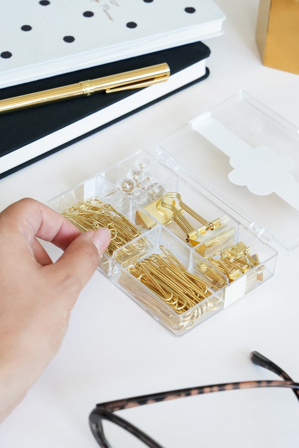 Matt Notebook 97 Parça Ataş, Raptiye ve Klips seti - Gold