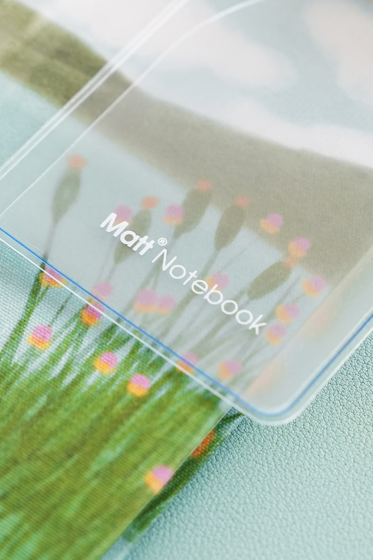 Matt Notebook 9x18 cm Ciltli Ajanda Defter Şeffaf Koruma Kılıfı