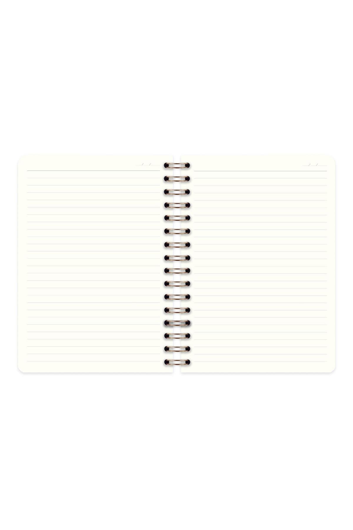 Matt Notebook A5 15x21 cm Spiralli Keten Not Defteri Lacivert