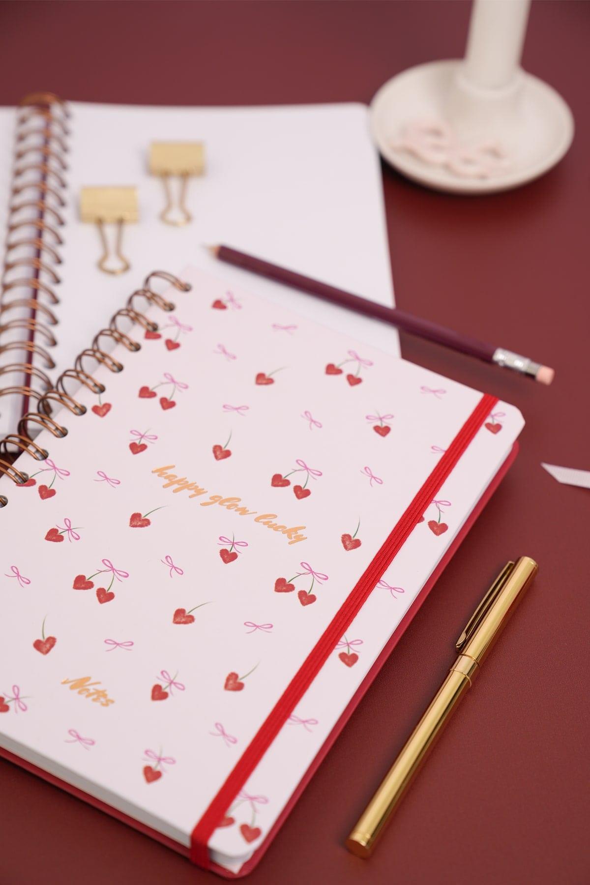 Matt Notebook A5 15x21 cm Spiralli Lastikli Düz, Çizgisiz Tarihsiz Not Defteri