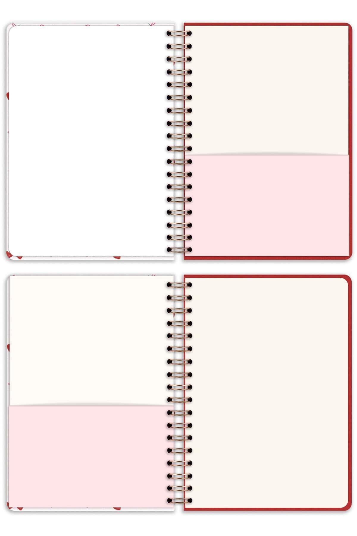 Matt Notebook A5 15x21 cm Spiralli Lastikli Düz, Çizgisiz Tarihsiz Not Defteri