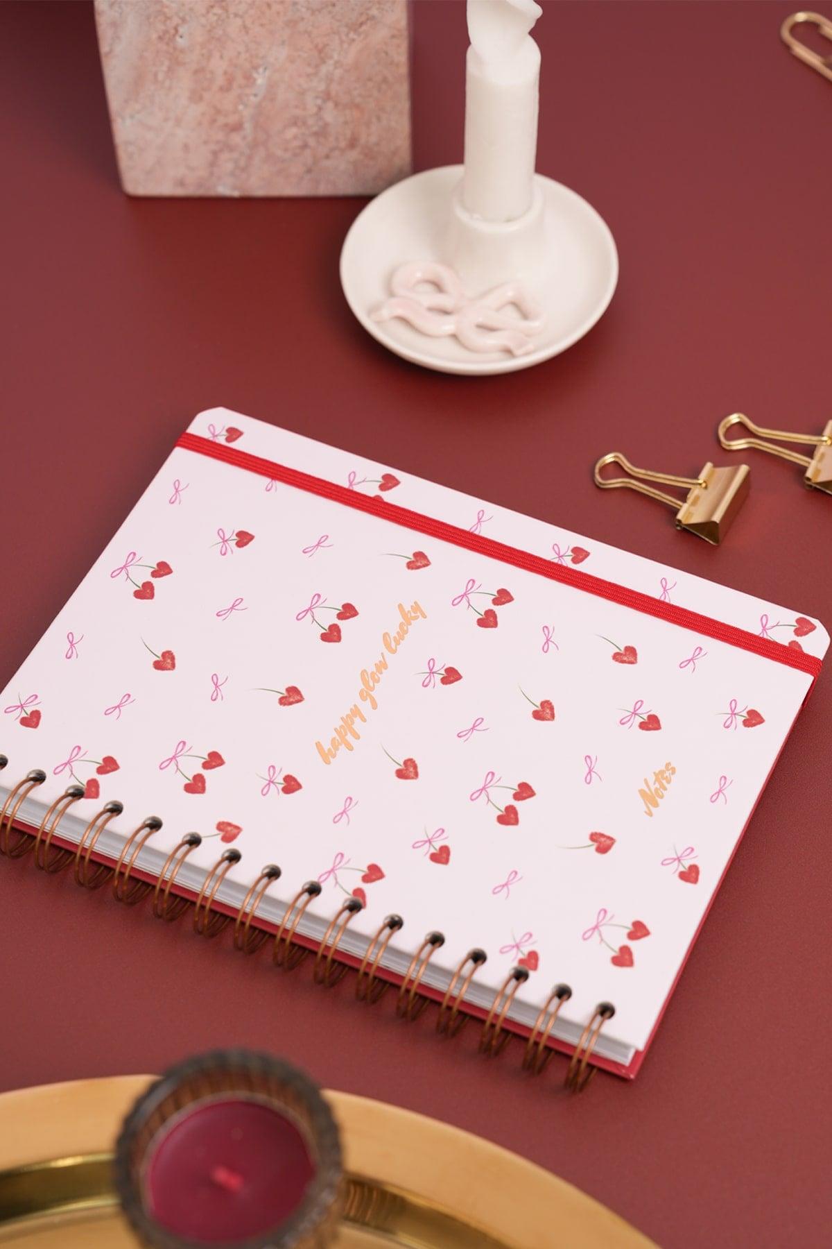 Matt Notebook A5 15x21 cm Spiralli Lastikli Düz, Çizgisiz Tarihsiz Not Defteri