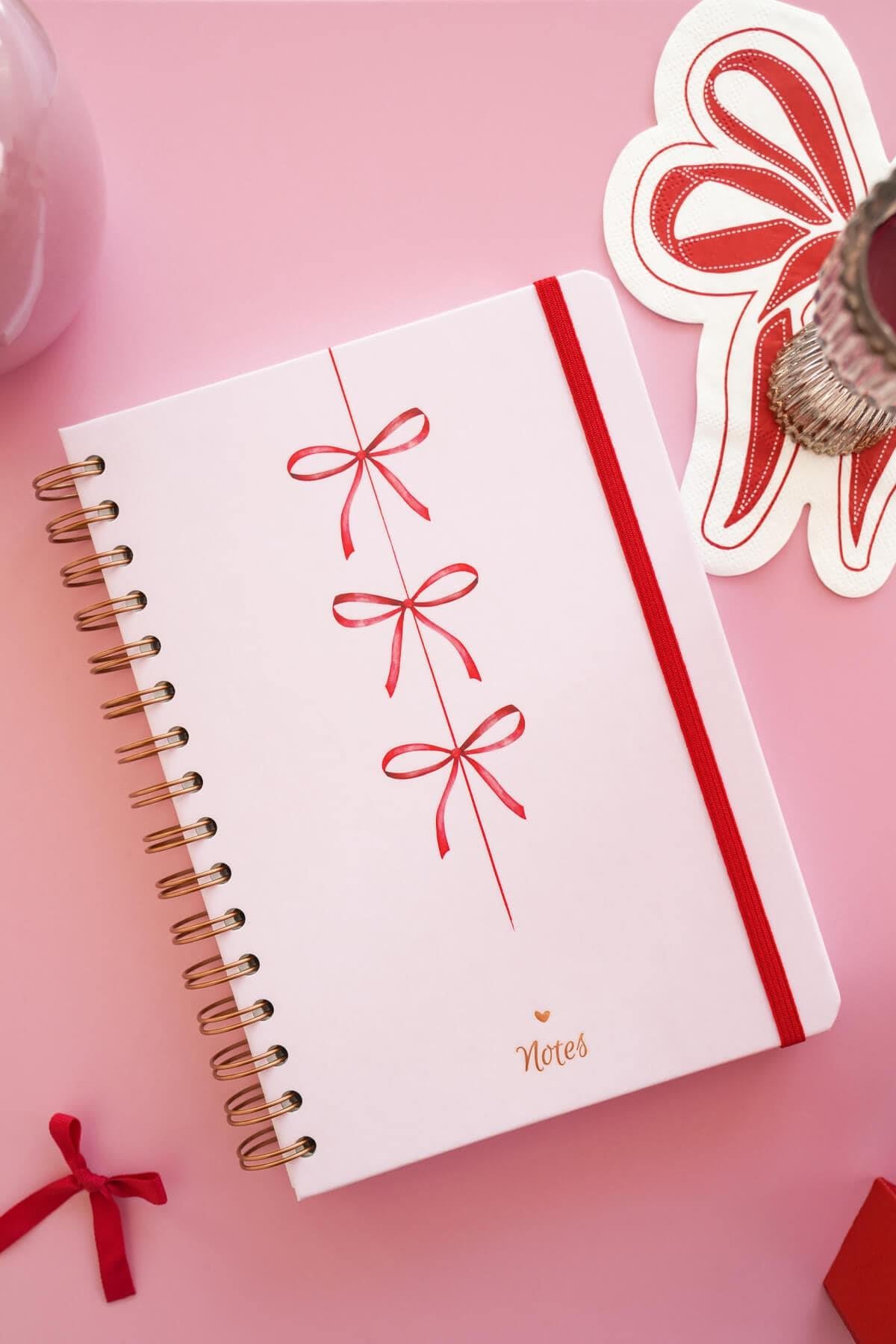 Matt Notebook A5 15x21 cm Spiralli Lastikli Kareli Tarihsiz Not Defteri Fiyonk