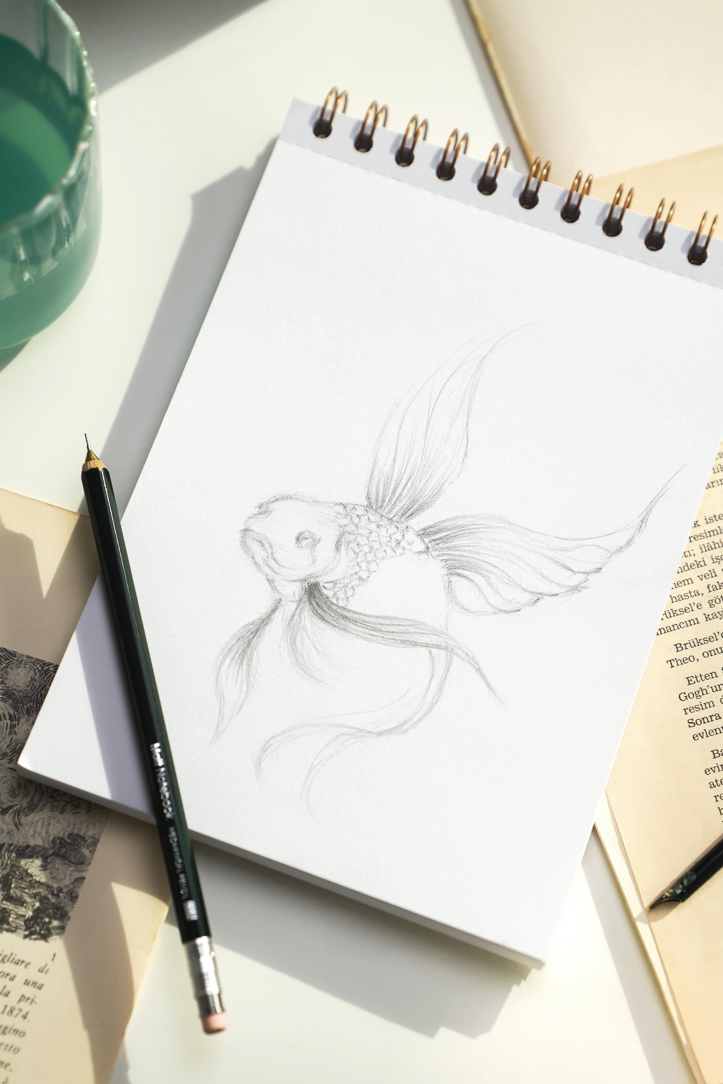 Matt Notebook A5 Eskiz Defteri Sketch Book 50 Yaprak 150 gr Kalın Kağıt