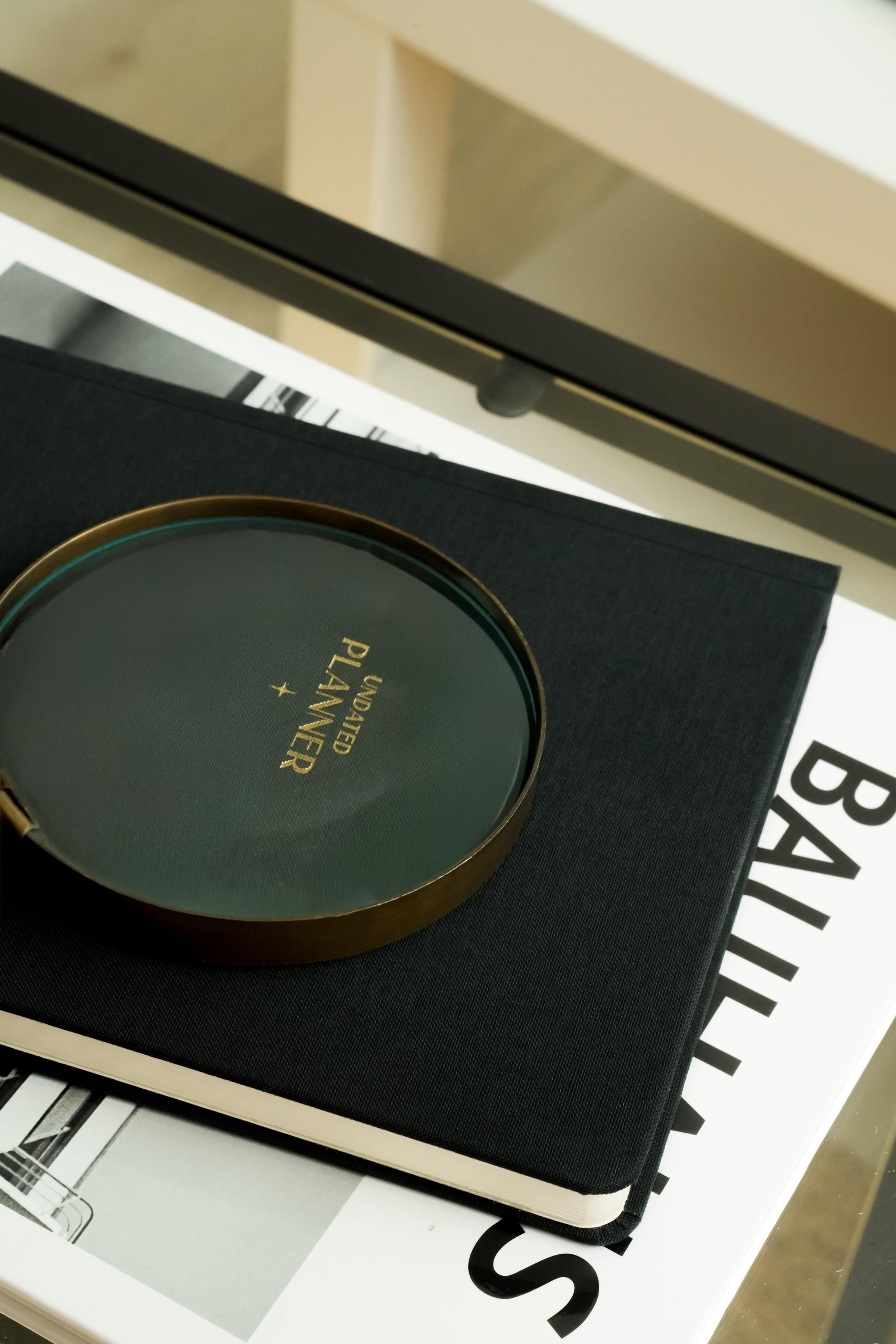 Matt Notebook A5 Keten Süresiz Planlayıcı Ajanda Siyah