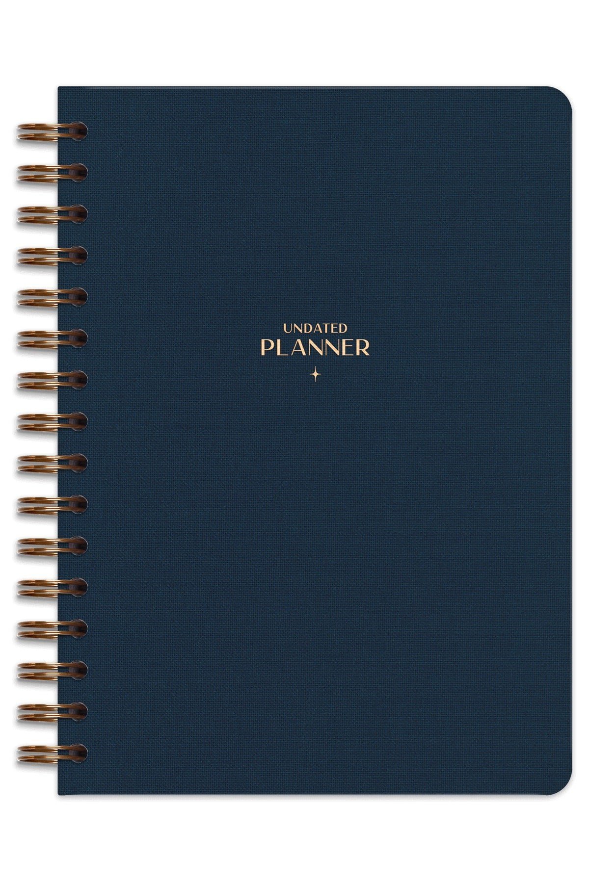 Matt Notebook A5 Spiralli Keten Süresiz Planlayıcı Ajanda Lacivert