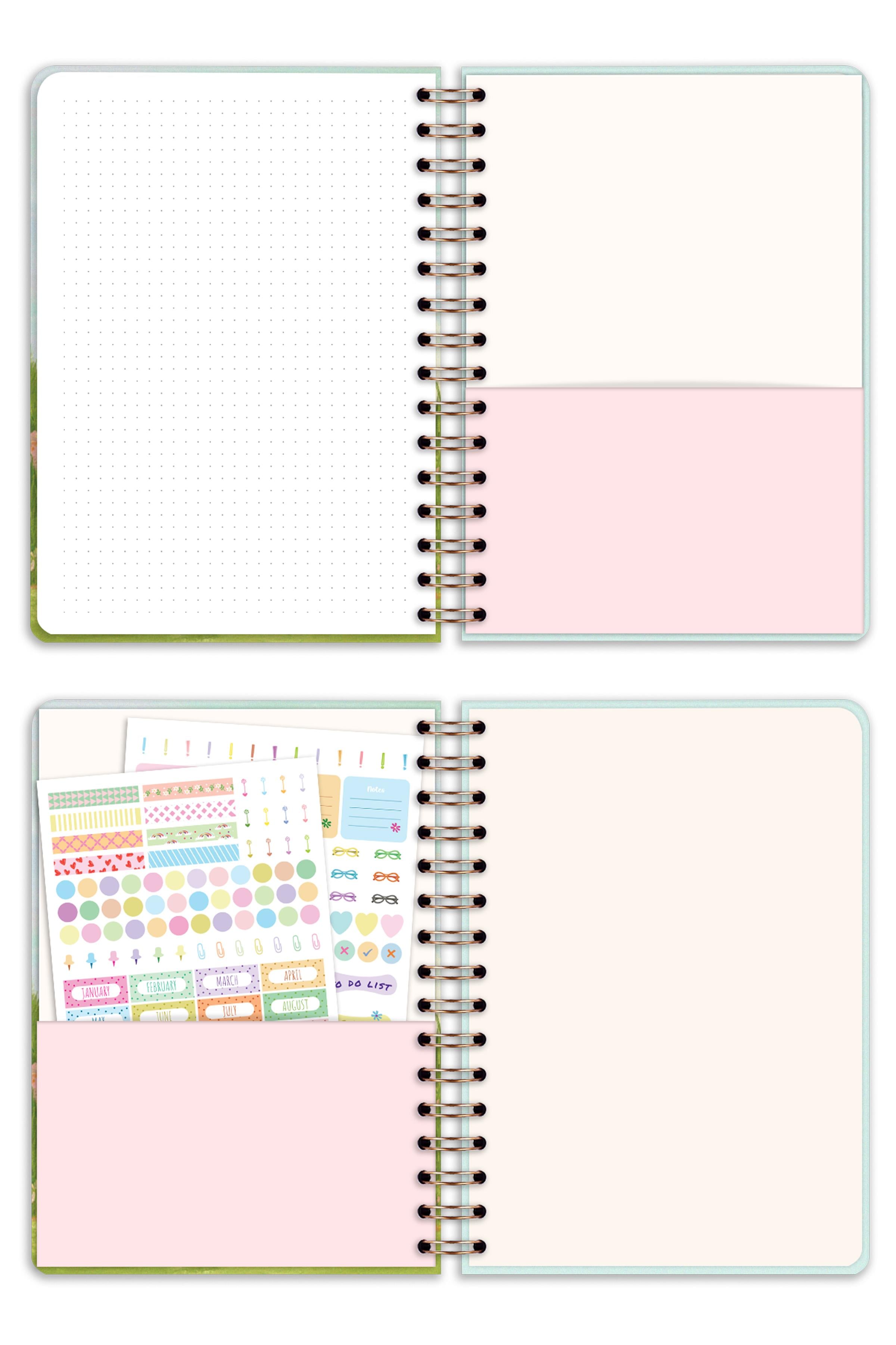 Matt Notebook A5 Spiralli Süresiz Planlayıcı Ajanda Manzara