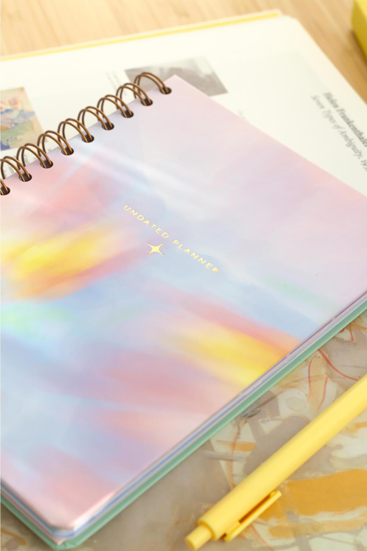 Matt Notebook A5 Spiralli Süresiz Planlayıcı Ajanda Motivasyon Sayfalı